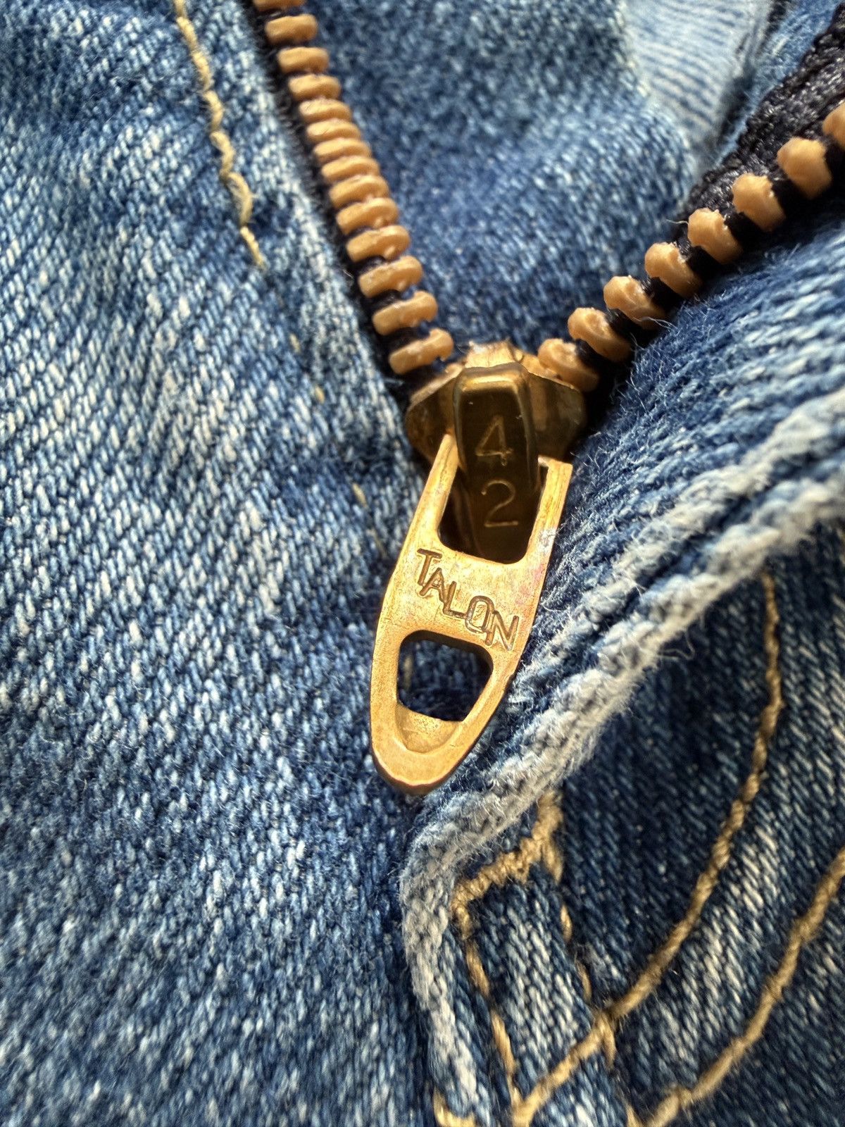 Levi's Vintage 70s Levi's Flared Movin' On Denim Jeans Size US 36 / EU 52 - 3 Thumbnail