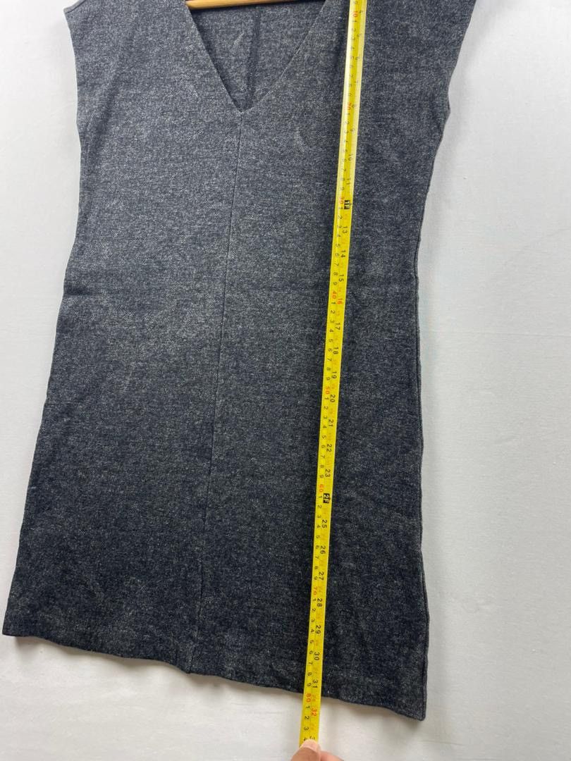 Prada PRADA Milano grey v-neck shift dress Size S / US 4 / IT 40 - 11 Thumbnail