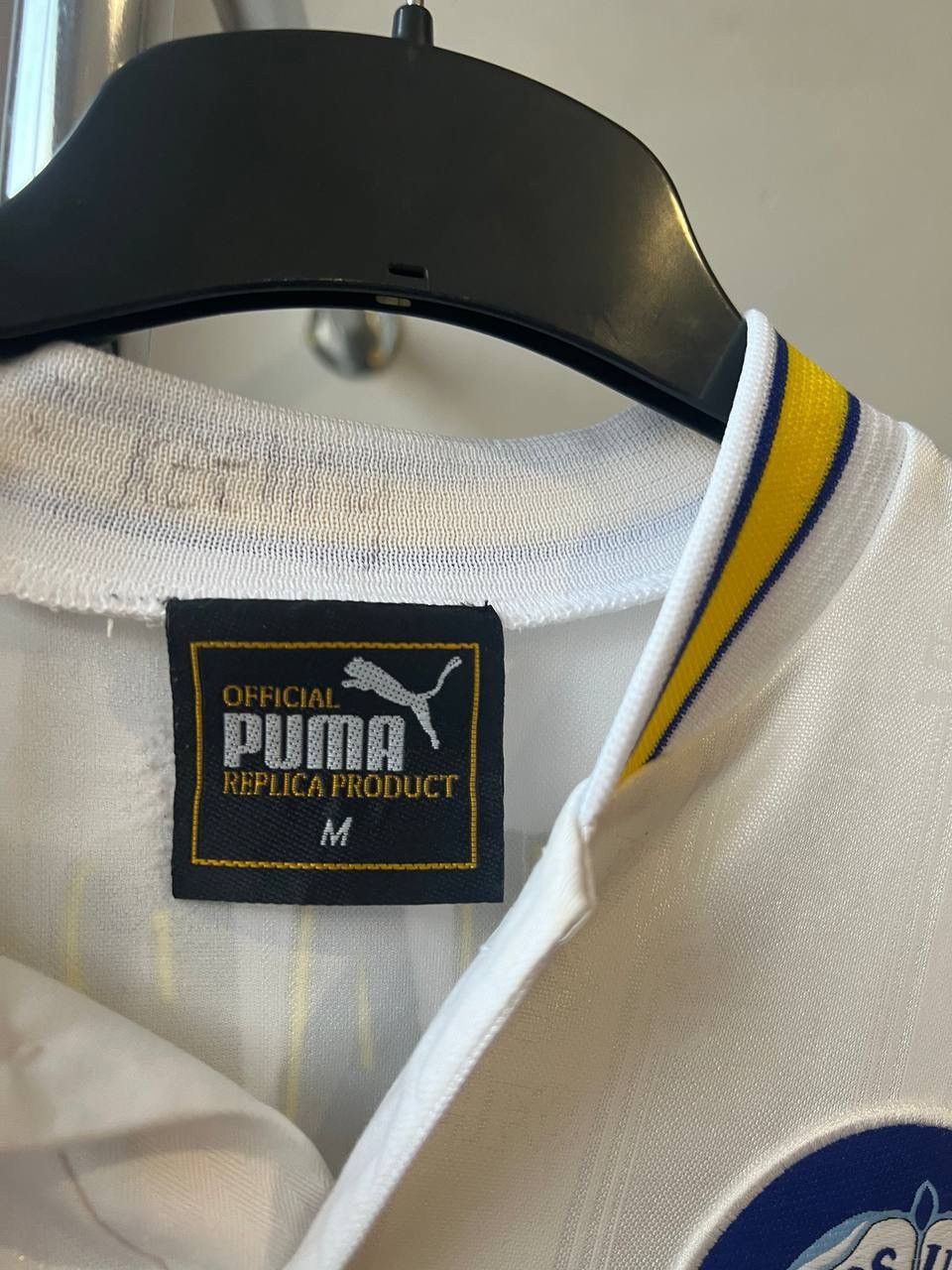 Puma 1996/98 LEEDS UNITED #7 SHARPE HOME SOCCER JERSEY SHIRT M Size US M / EU 48-50 / 2 - 5 Thumbnail