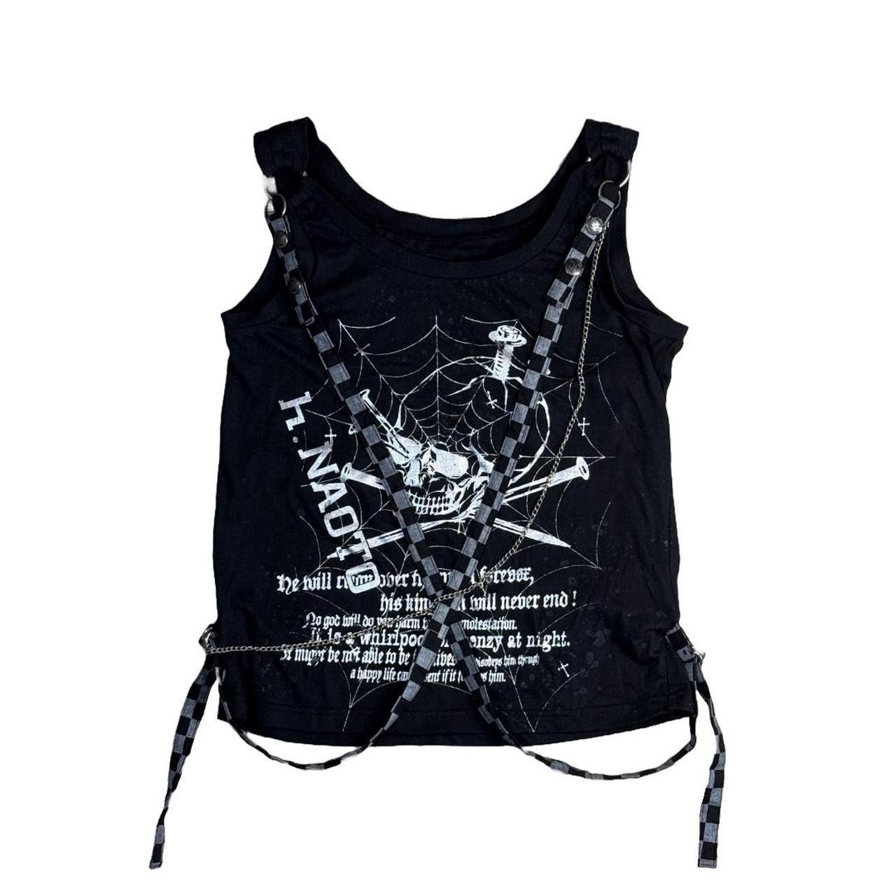 h.NAOTO h.ANARCHY Graphic Strappy Tank Top Size S / US 4 / IT 40 - 1 Thumbnail