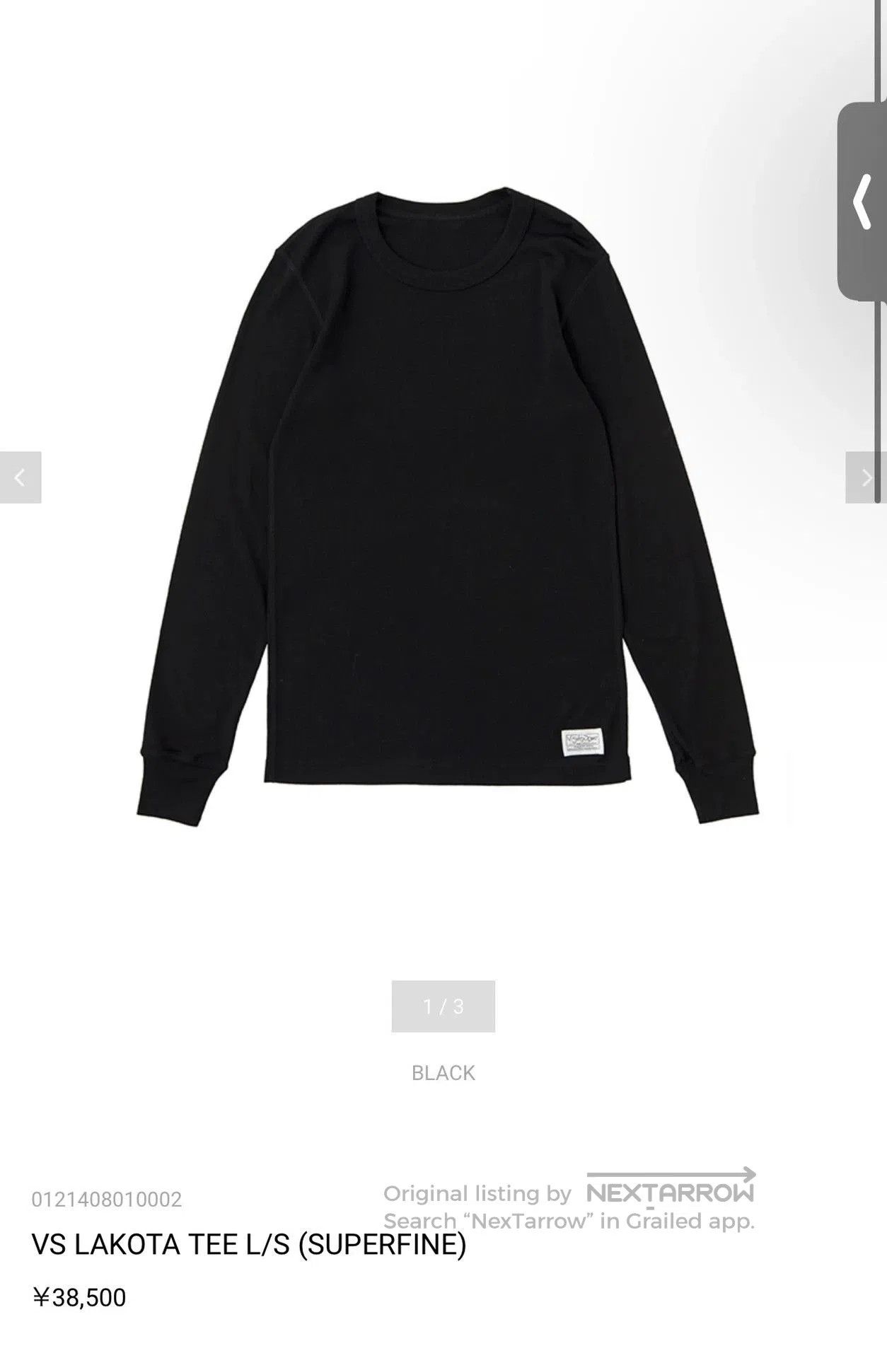 Visvim ViSvim VS LAKOTA TEE L/S. Size US S / EU 44-46 / 1 - 2 Thumbnail