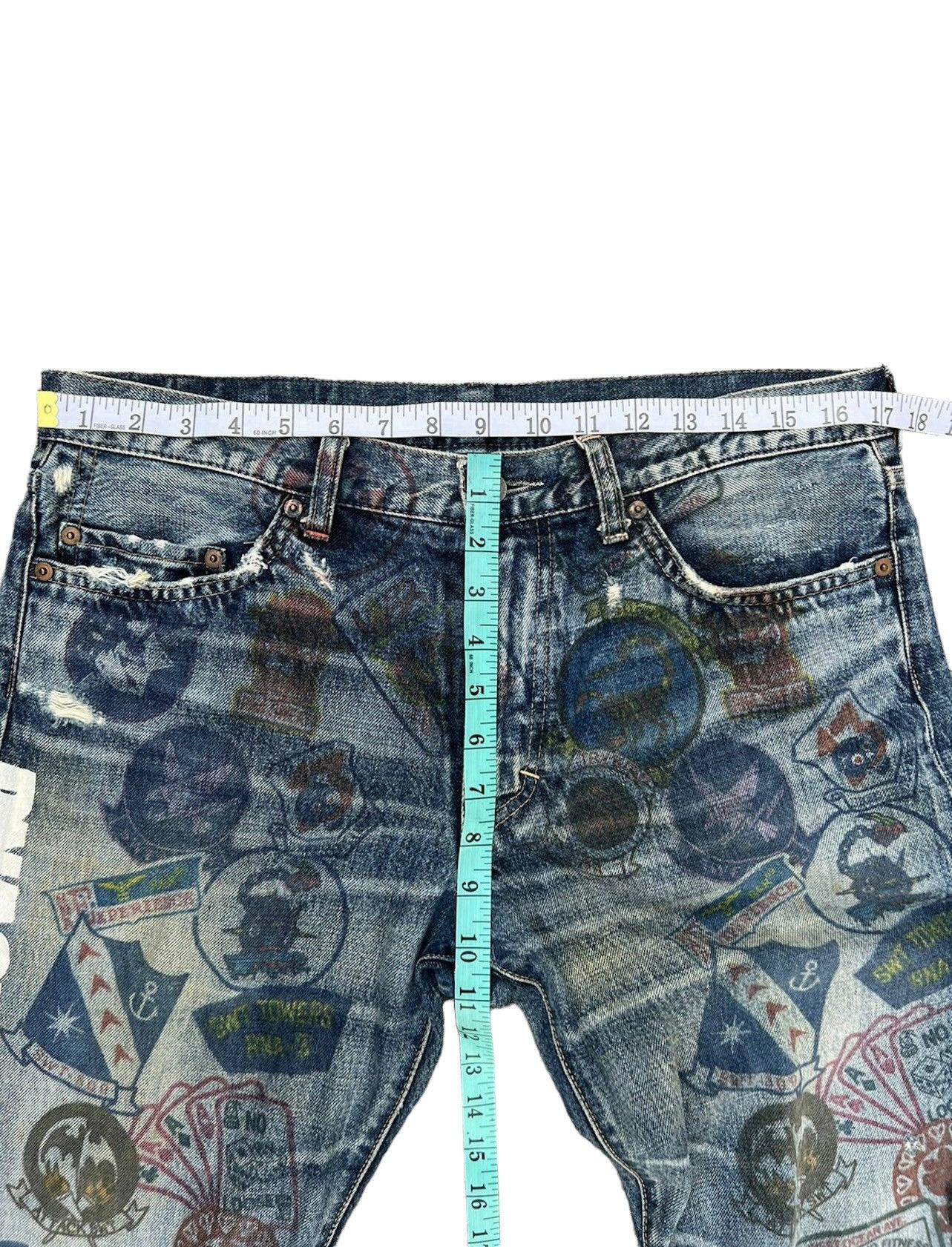 Vintage Vintage Rna Japan Printed Denim Jeans Size US 32 / EU 48 - 3 Thumbnail
