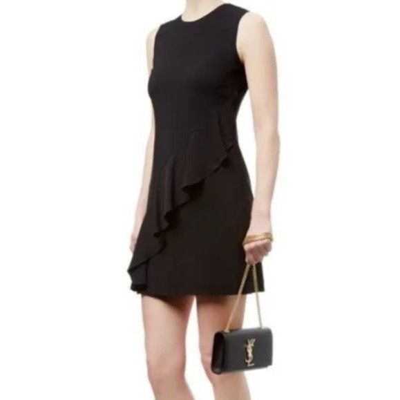 A.L.C. A.L.C. Clarence Black Ruffle Dress EUC Size S / US 4 / IT 40 - 1 Thumbnail