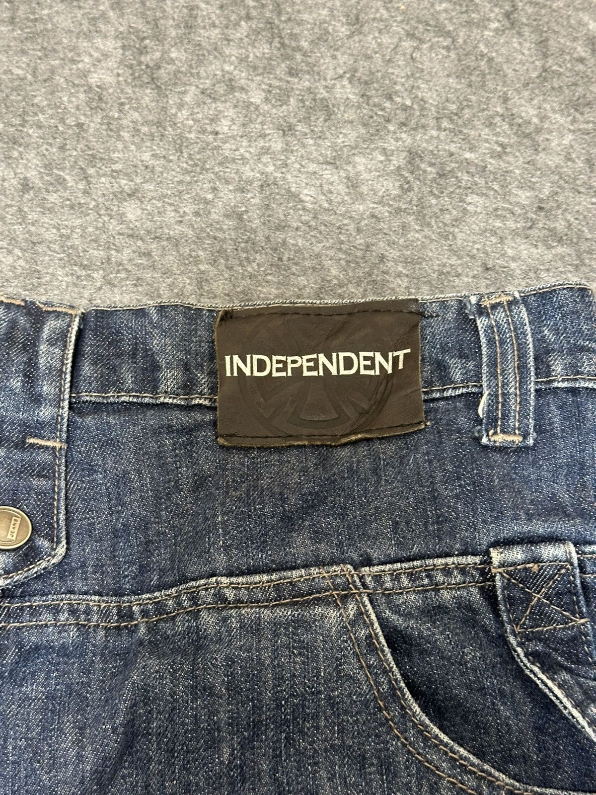 Independent Truck Co. Independent brand denim shorts baggy popular in Y2K skate. Size US 34 / EU 50 - 13 Thumbnail