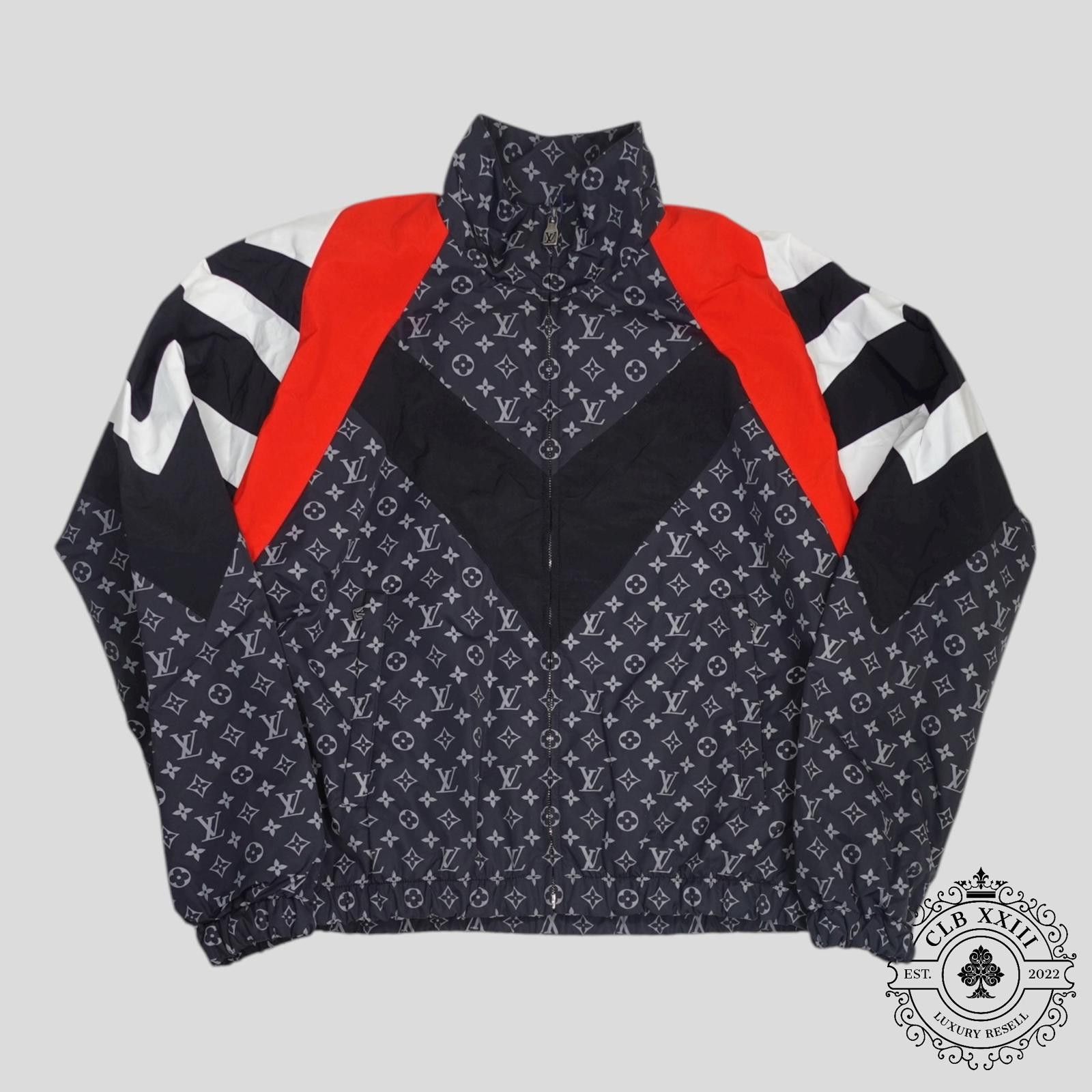 Louis Vuitton Louis Vuitton Monogram Nylon Printed Track Top in Black Size US L / EU 52-54 / 3 - 1 Thumbnail