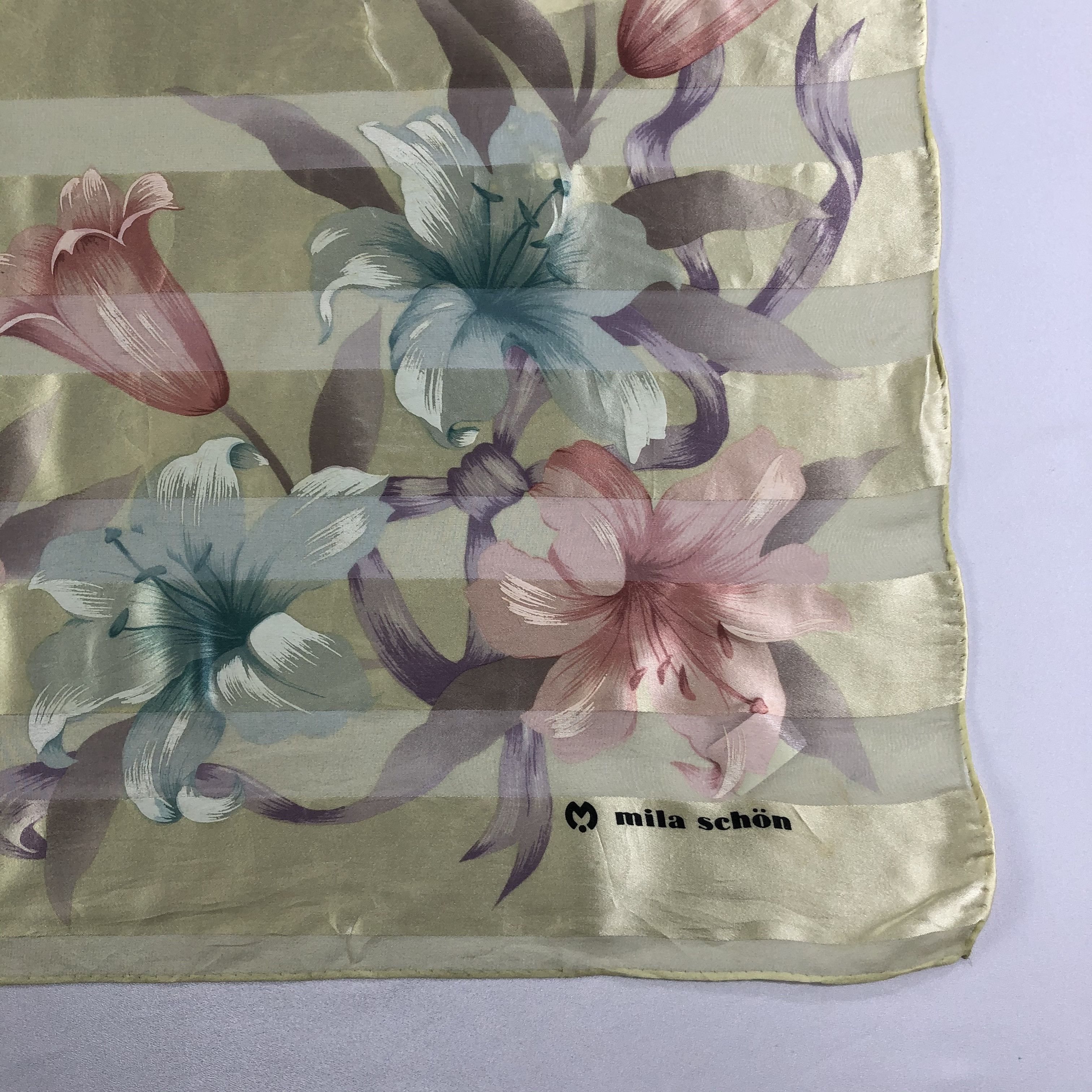Mila Schon × Vintage Vintage Mila Schon Silk Scarf Size ONE SIZE - 4 Thumbnail