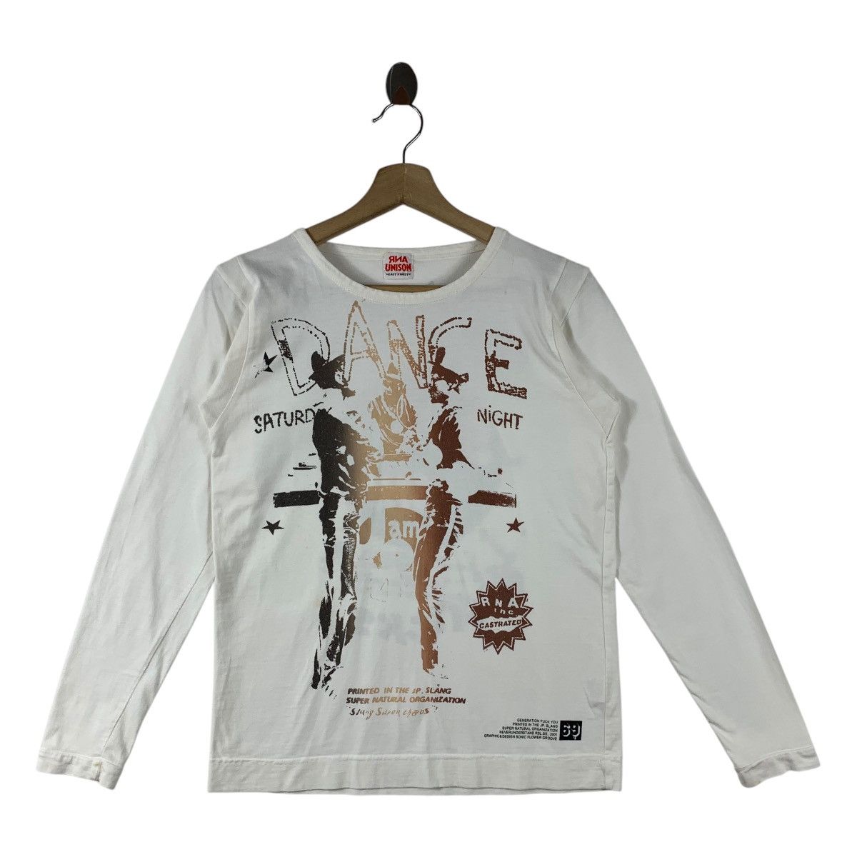 Japanese Brand RNA INC VIVE LA ROCK Muslin Malcom McLaren Style tee Size US M / EU 48-50 / 2 - 1 Thumbnail