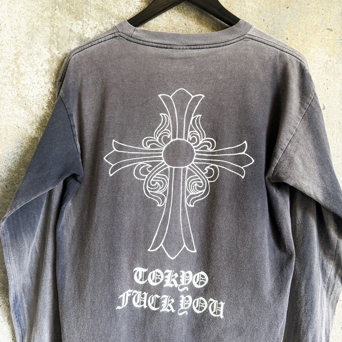 Chrome Hearts Vintage Chrome Hearts “Tokyo FuckYou” Sun Thrashed L/S Shirt Size US M / EU 48-50 / 2 - 1 Thumbnail