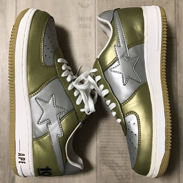 Bape 2003 NW 10th Anniversary Leather BAPE STA Sneakers NIGO APE Size US 8.5 / EU 41-42 - 2 Thumbnail