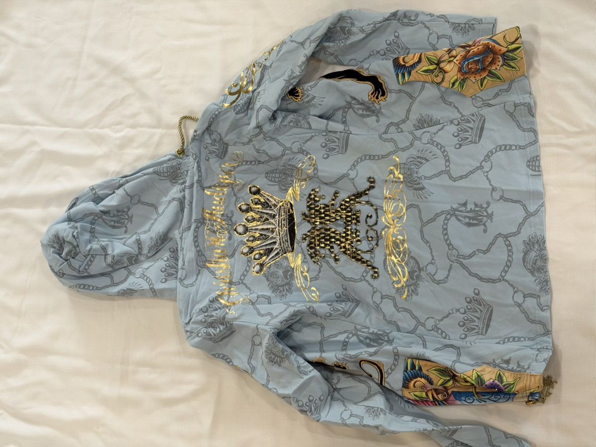Christian Audigier Christian Audigier Rhinestone Jaguar Power Blue zip up. Size XS / US 0-2 / IT 36-38 - 7 Thumbnail