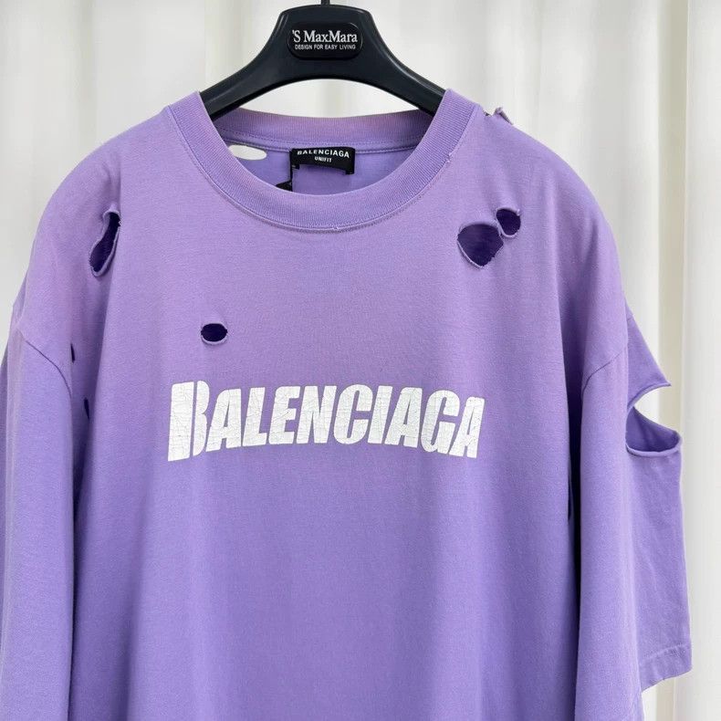 Balenciaga Balenciaga Devastation Print Alphabet Short Sleeve Size US XS / EU 42 / 0 - 3 Thumbnail