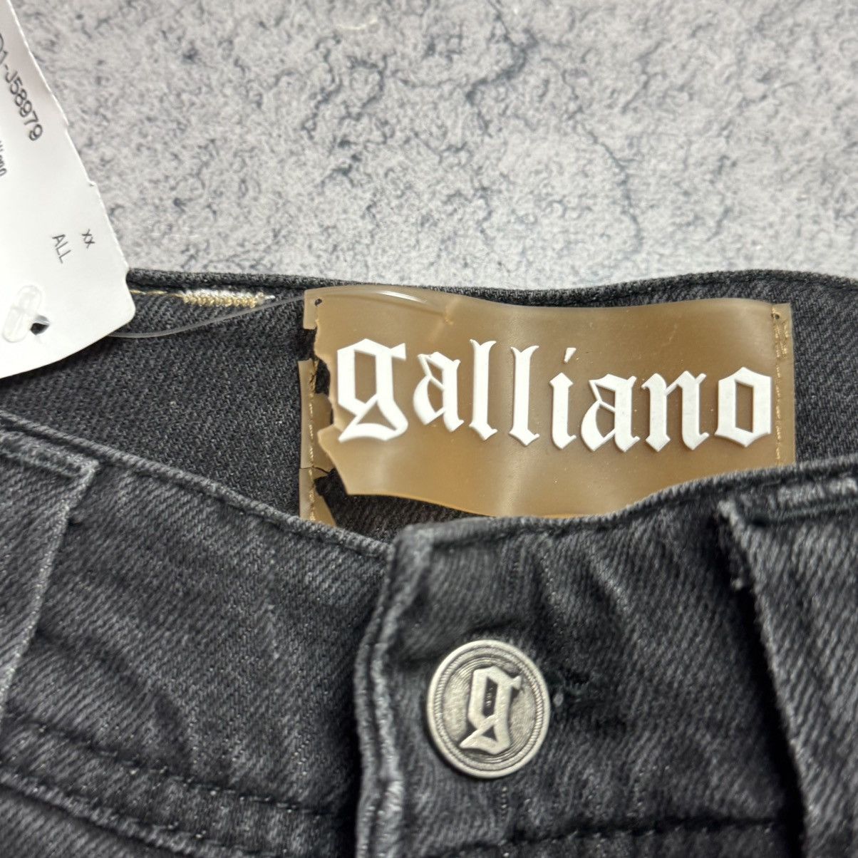 John Galliano NEW Galliano Y2K 00s Flared Jeans Size 26" / US 2 / IT 38 - 6 Thumbnail