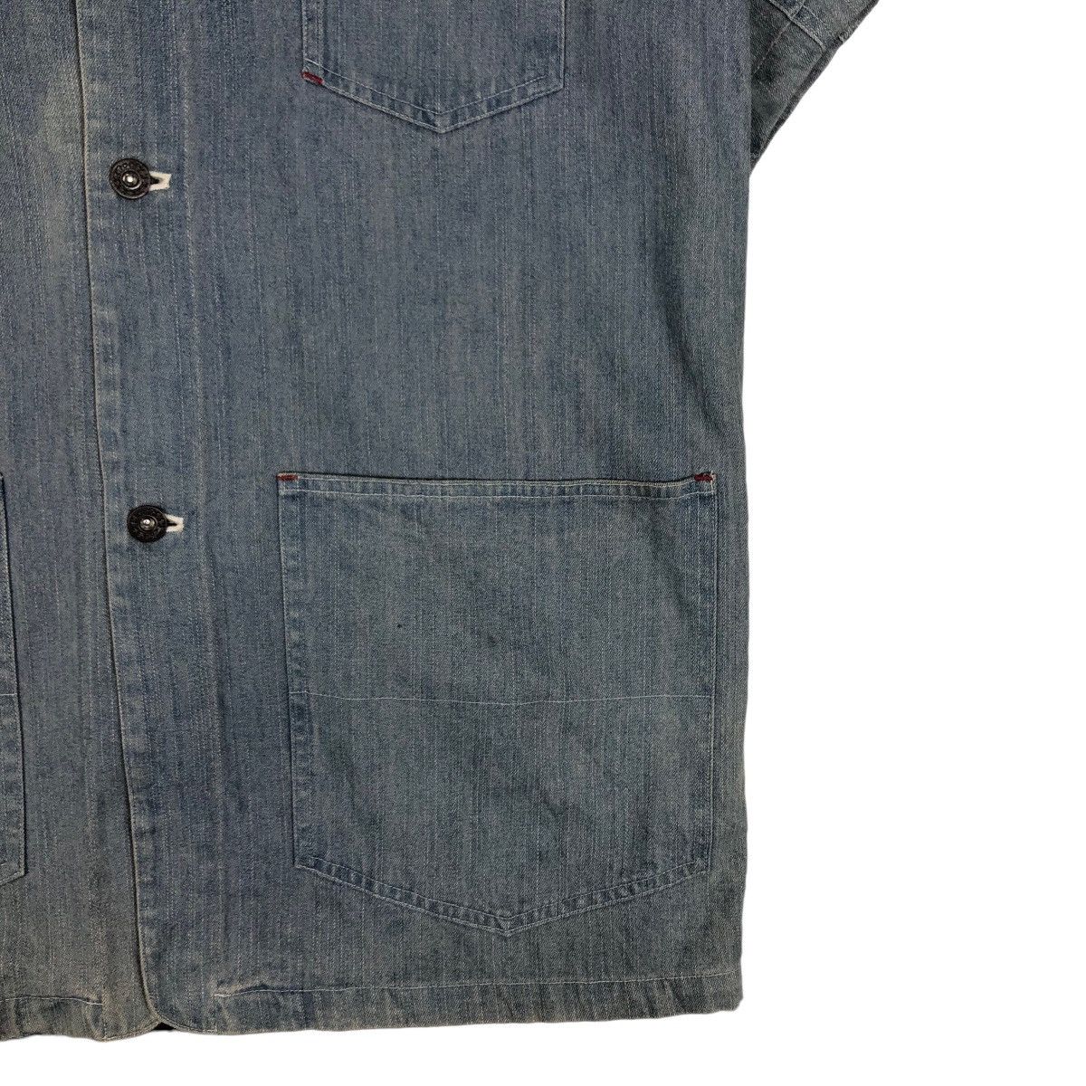 Japanese Brand 🔥Vtg Denim Chore Chambray Jacket Beverly Hills Polo Club Size US M / EU 48-50 / 2 - 5 Thumbnail