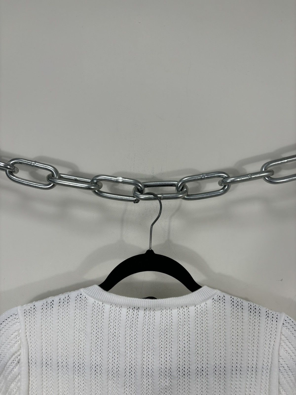 Gran Sasso Gran Sasso 1952 White Knitted V-Neck Short Sleeve Sweater Size L / US 10 / IT 46 - 17 Thumbnail