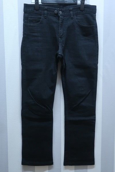 image of N Hoolywood N.hoolywood Cropped Double Waist Jeans in Black, Men's (Size 28)