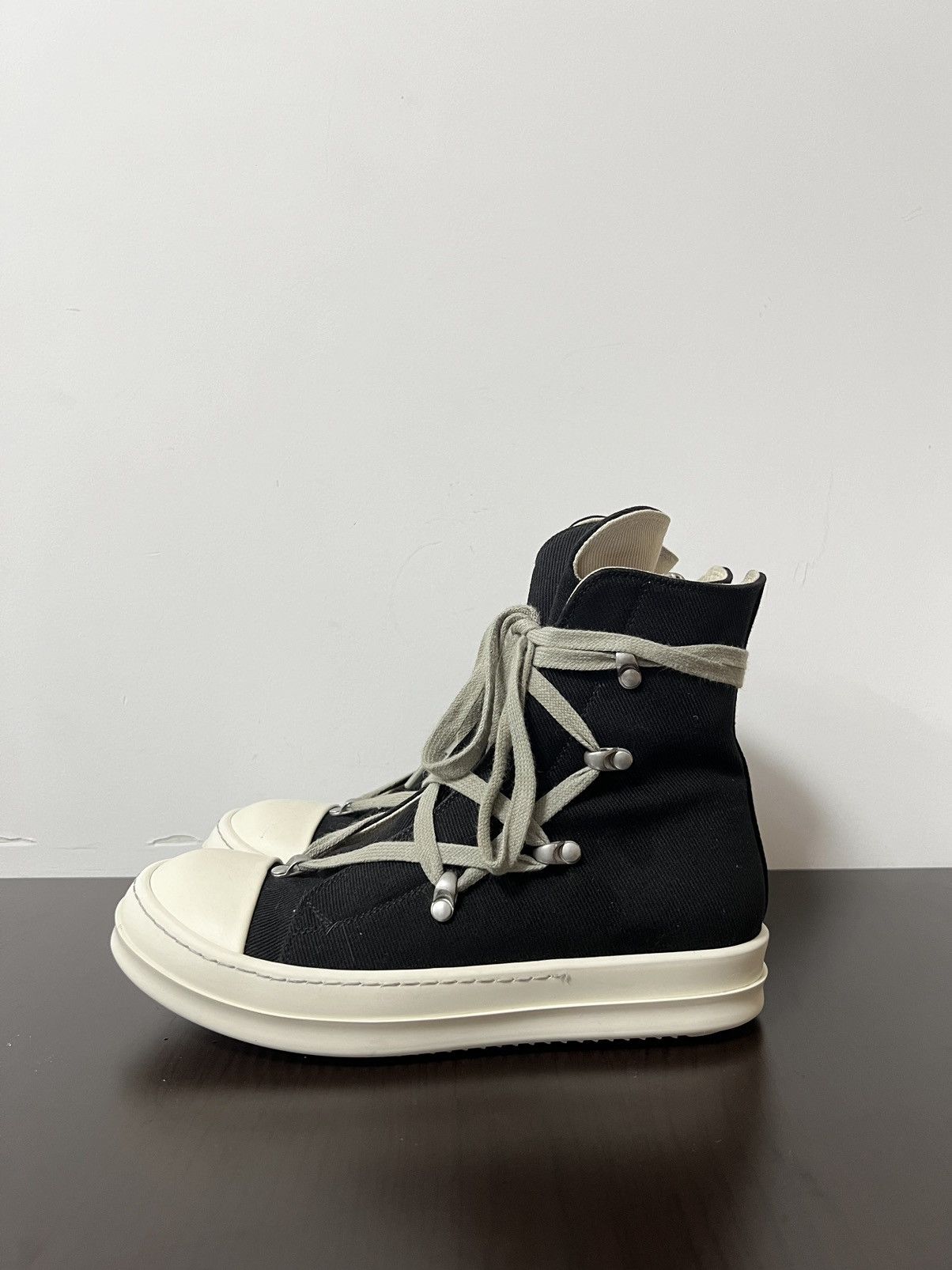 Rick Owens Drkshdw Rick owens drkshdw hexagram ramones high top sneakers sz 37 Size US 7 / IT 37 - 2 Thumbnail