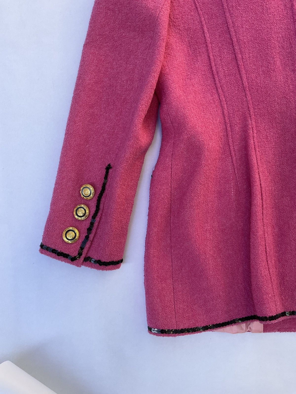 Vintage Pink vintage wool blazer jacket Size XL / US 12-14 / IT 48-50 - 13 Thumbnail