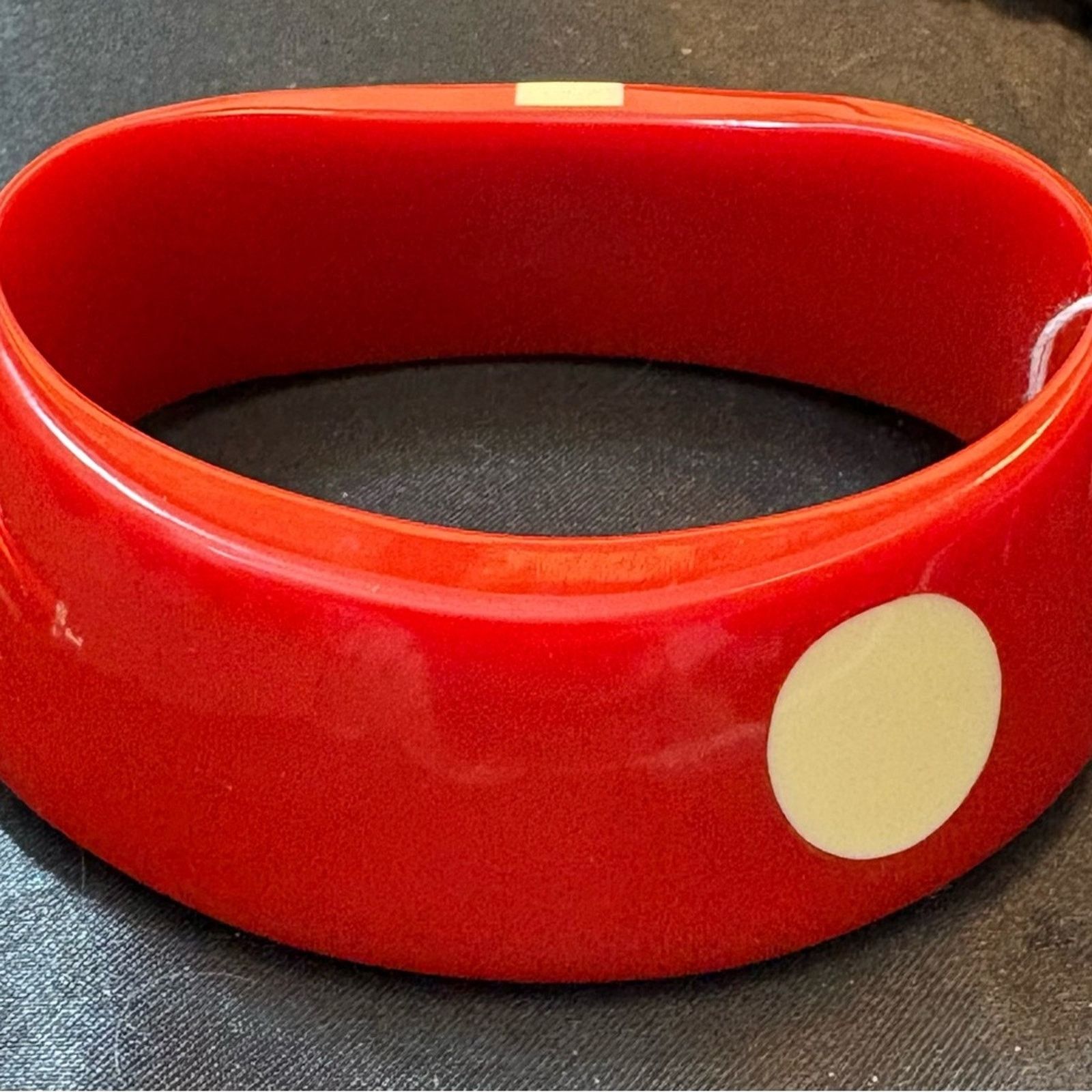 Monet Vintage RARE MONET Red 1984 bangle Size 7.25" Size ONE SIZE - 3 Thumbnail