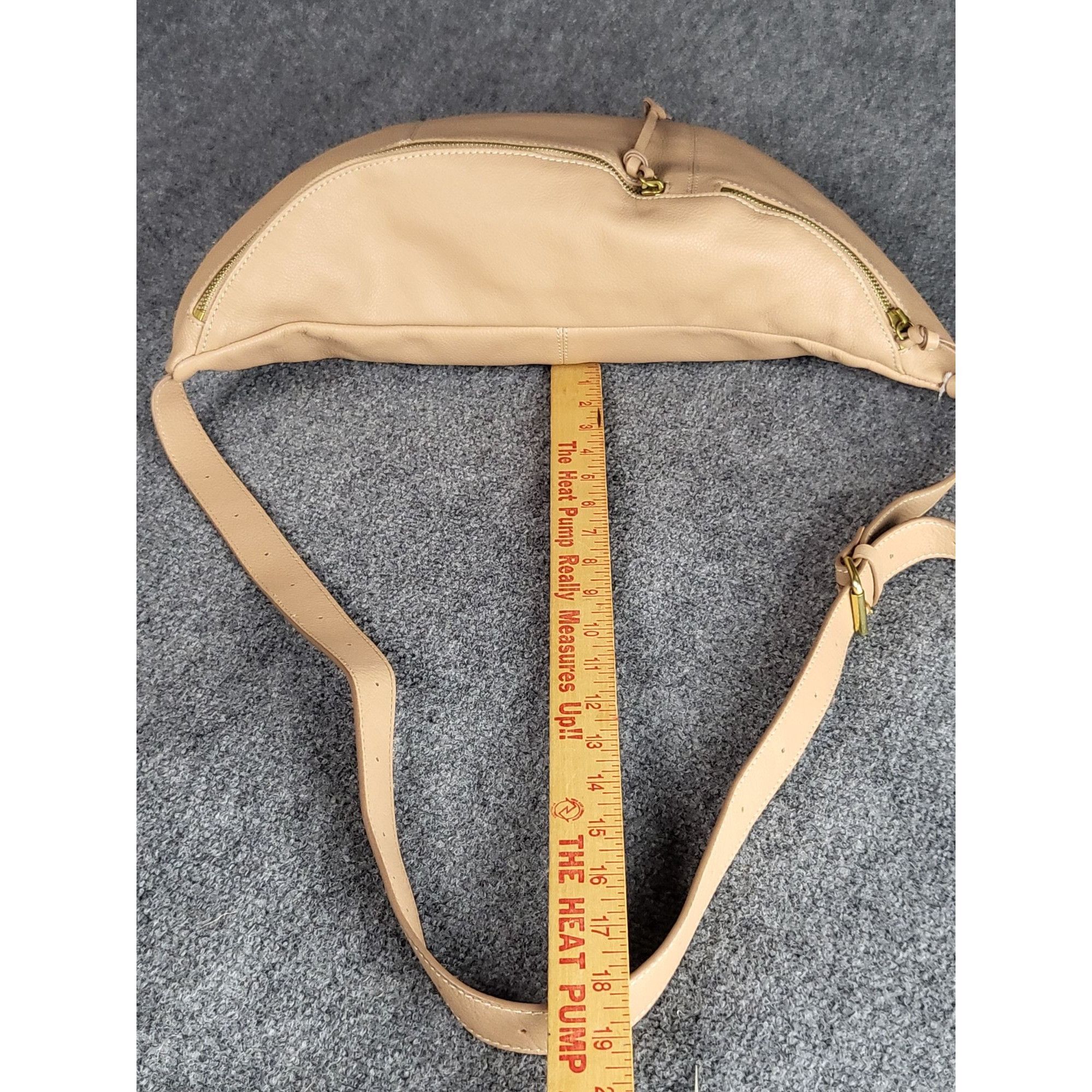 Lucky Brand Lucky Brand Pebbled Leather Lrg Feyy Sling Bag Adjustable Cr Size ONE SIZE - 7 Thumbnail