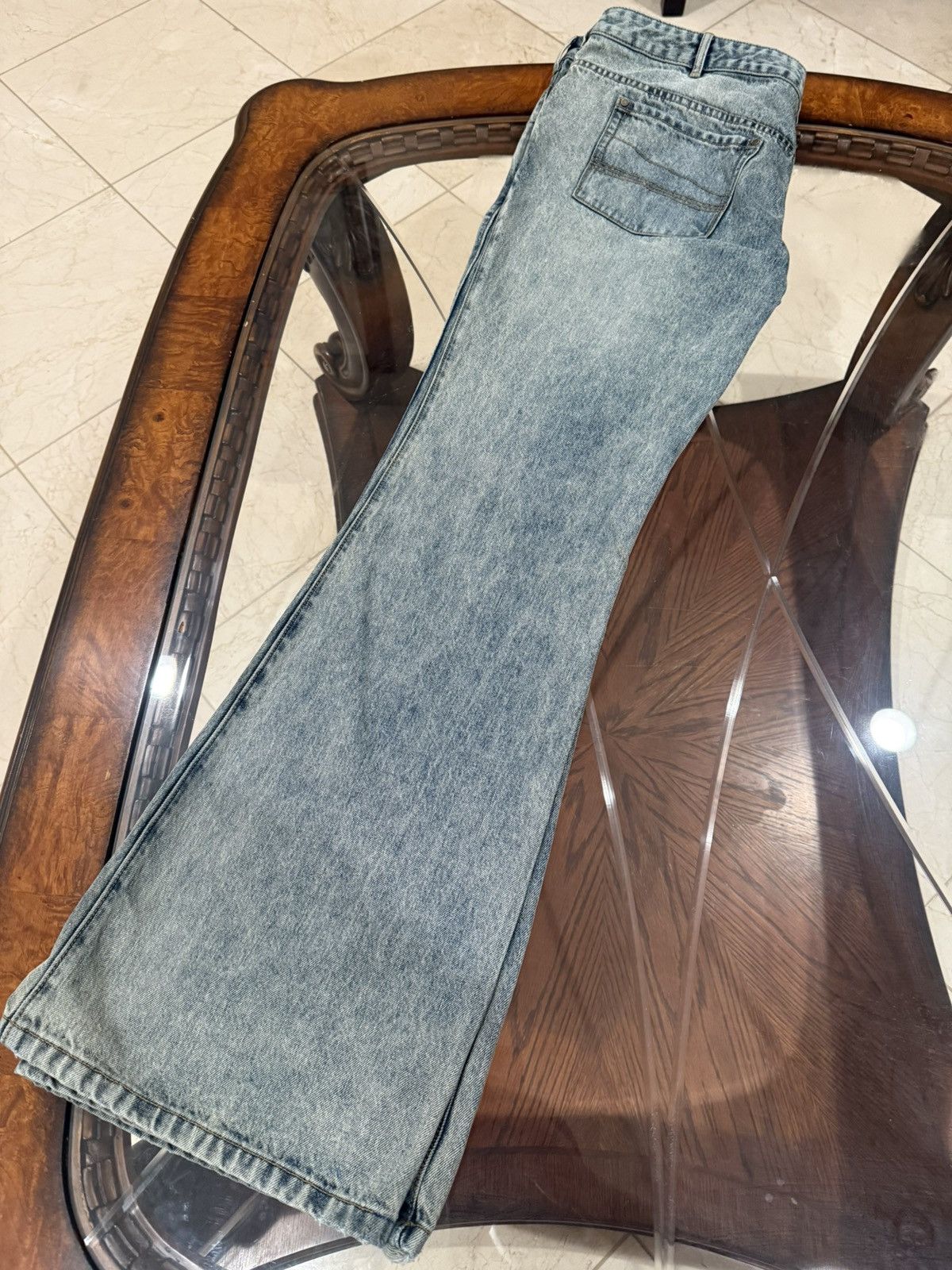 Entire Studios Entire Studios Slim Flared Jeans – Surface Wave Wash Size US 34 / EU 50 - 4 Thumbnail