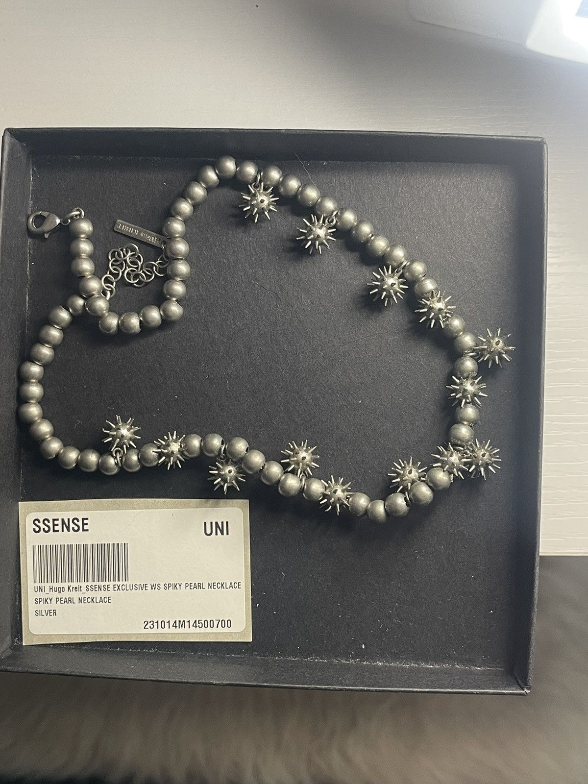 Other HUGO KREIT Gunmetal Spiky Pearl Necklace Size ONE SIZE - 4 Thumbnail
