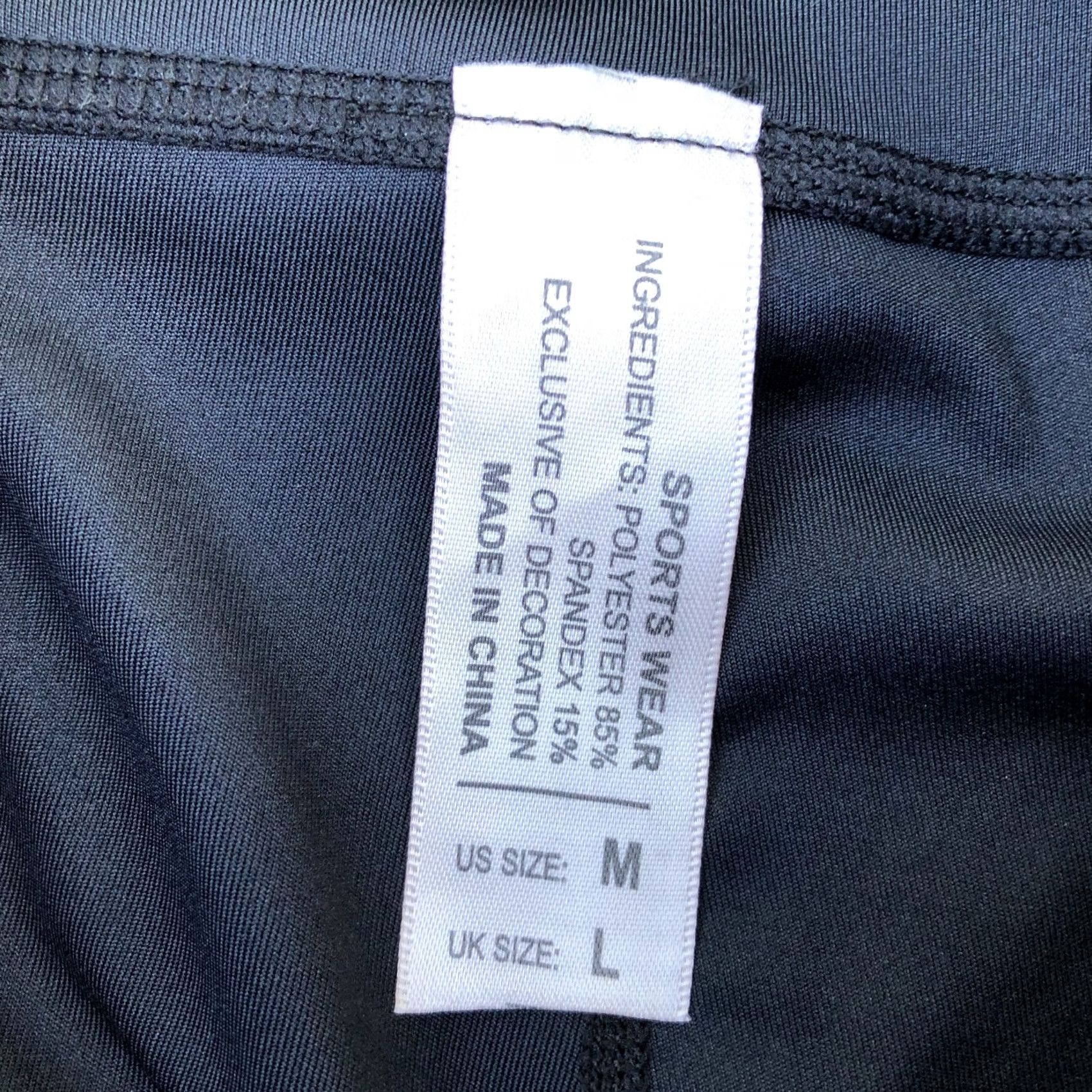 Vintage SPORTSWEAR Spandex Biker Shorts Women's MEDIUM Compression Black Shirt Womens Biker Shorts Black 90s? Size 32" / US 10 / IT 46 - 6 Thumbnail