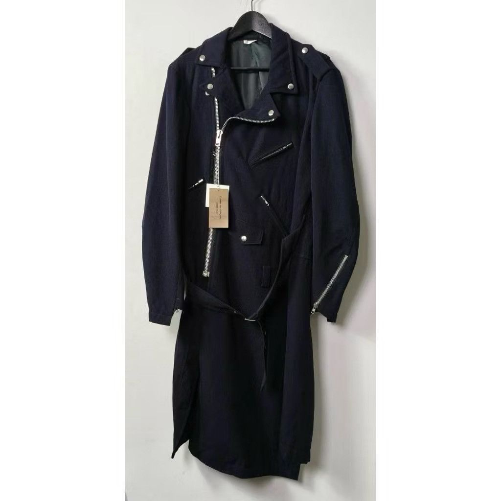 Comme des Garcons Homme Plus Comme des Garçons Homme Plus Long Wool Biker Coat Size US M / EU 48-50 / 2 - 1 Thumbnail