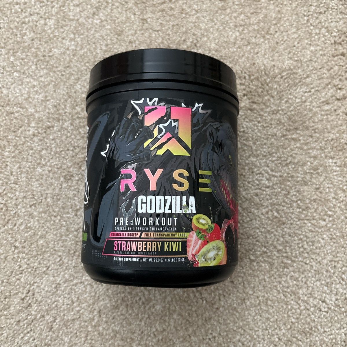 Other Ryse Godzilla pre-workout in strawberry kiwi flavour Size ONE SIZE - 1 Thumbnail
