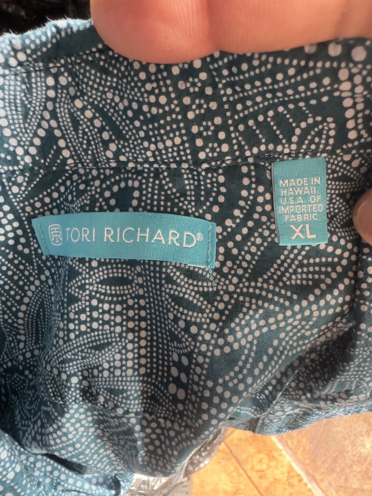 Tori Richard Tori Richard Hawaiian Print Green Full Button Men's XL Size US XL / EU 56 / 4 - 4 Thumbnail