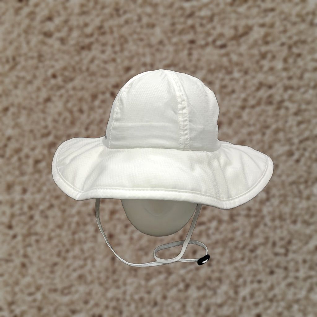 Vintage Columbia Sun Bucket Hat Women One Size White Nylon Polyester Lined Camp Outdoor Size ONE SIZE - 1 Thumbnail