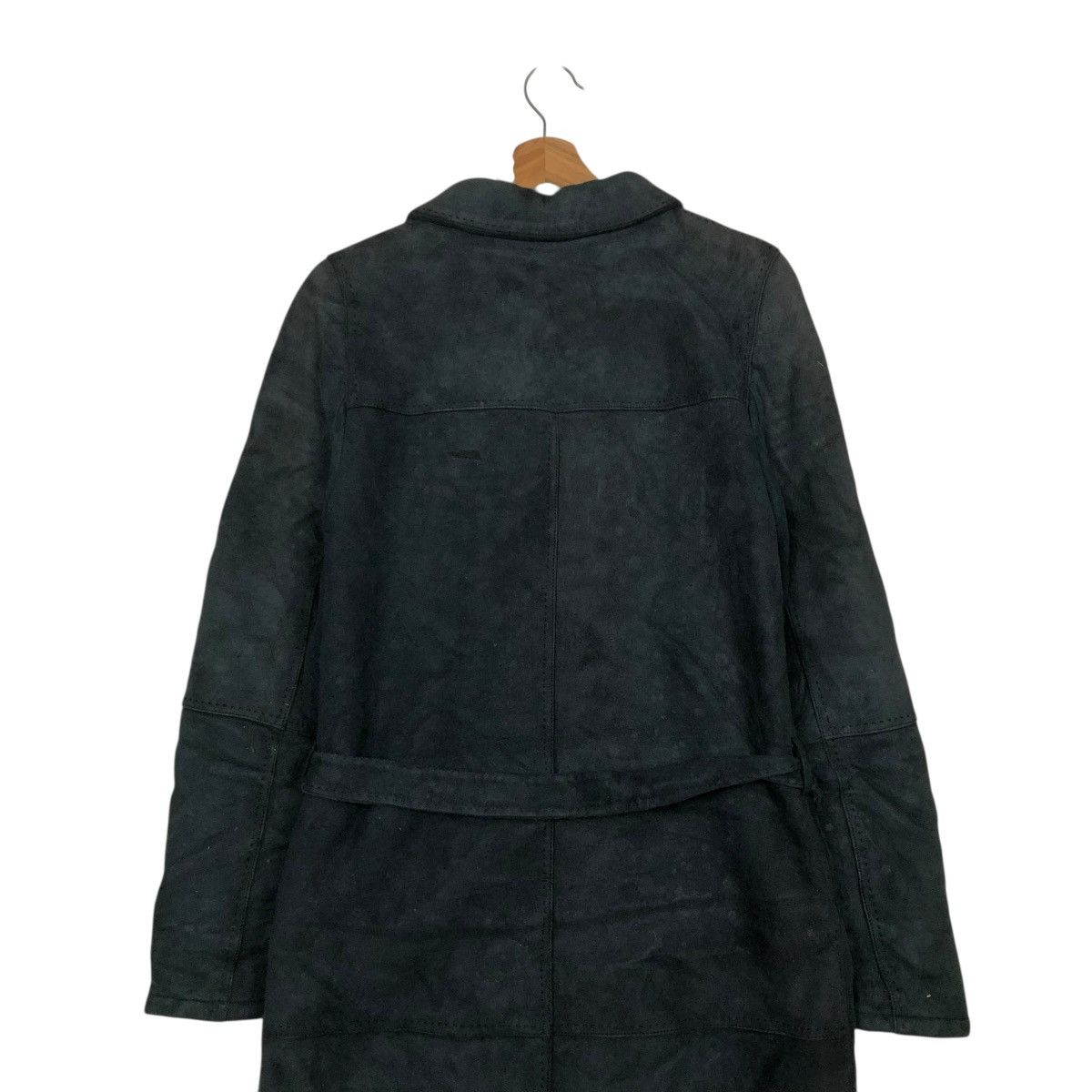 Loewe 🔥VINTAGE LONG LEATHER JACKET LOEWE BLANKET FUR LINING Size XS / US 0-2 / IT 36-38 - 12 Thumbnail