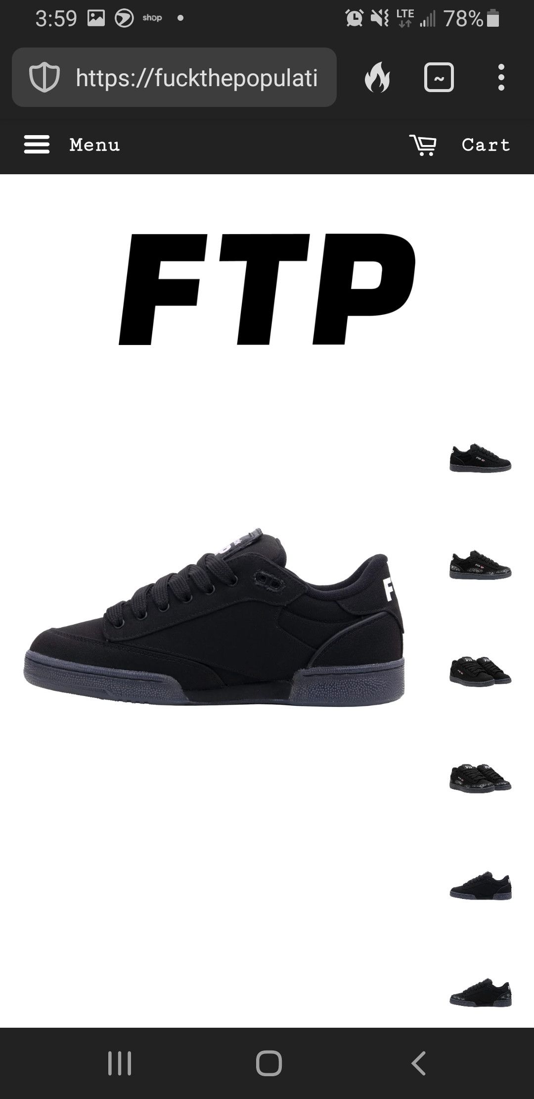 Fuck The Population FTP + REEBOK CLUB C BULC Shoes Size US 9 / EU 42 - 9 Thumbnail