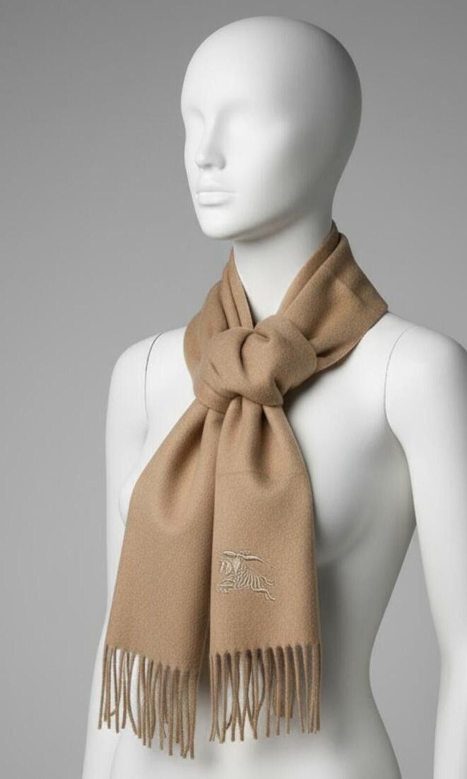 Burberry NWT BURBERRY Heritage Cashmere Scarf - Classic Camel Check Size ONE SIZE - 1 Thumbnail