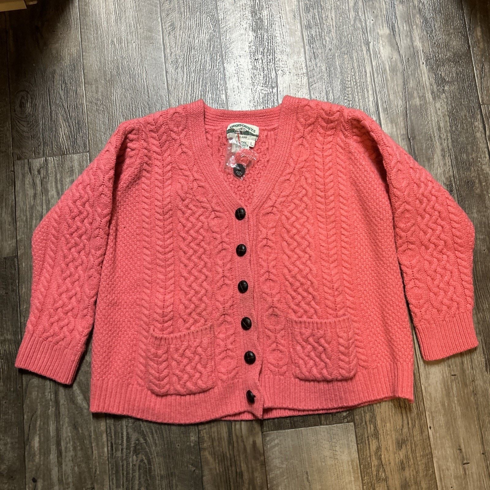 Aran Crafts Aran Crafts Merino Wool Cable Knit Cardigan Sweater Womens Size S / US 4 / IT 40 - 1 Thumbnail