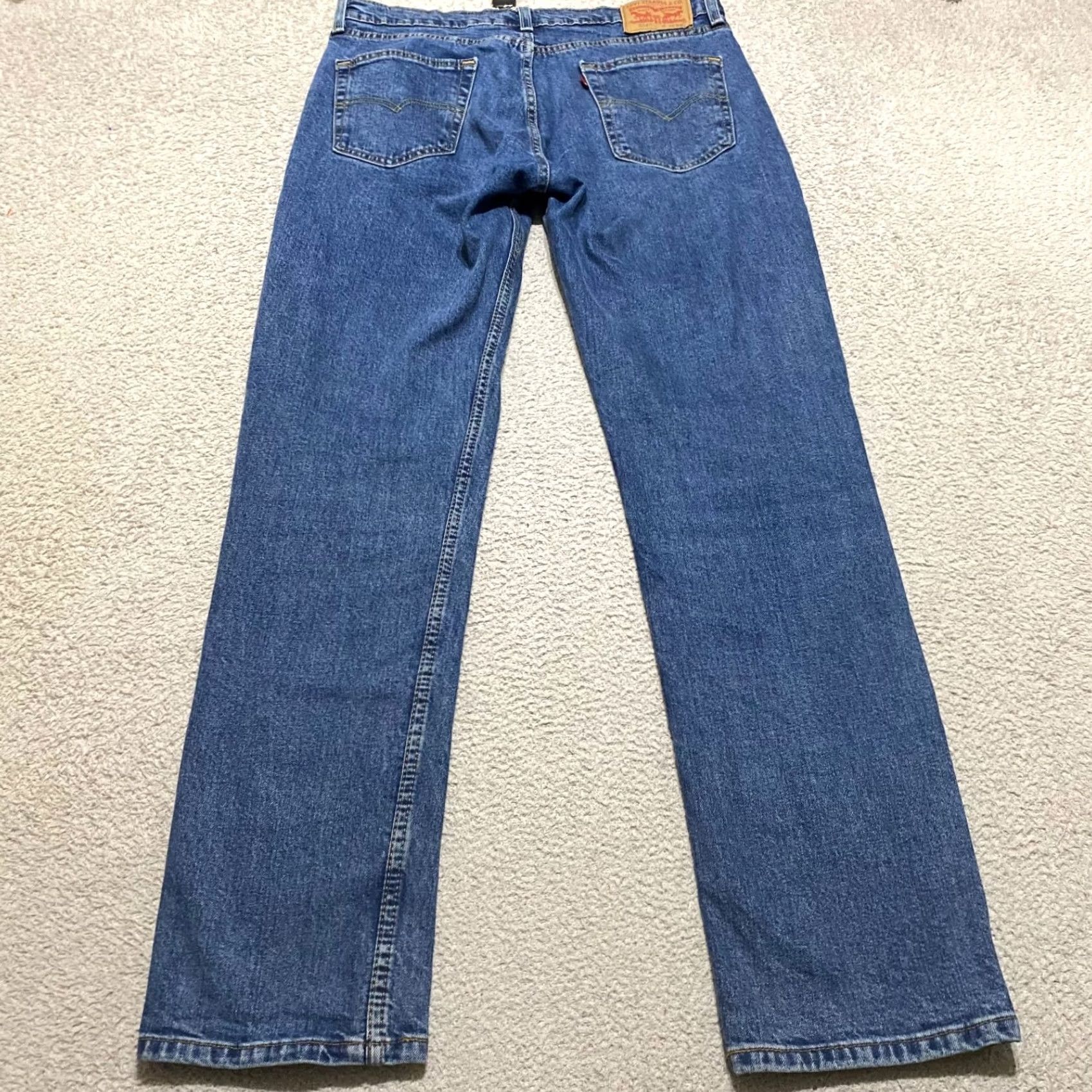 Levi's Levi's 514 Jeans 34x34 Blue Denim Regular Straight Mens 514 Mid Rise 34 Inseam 5-Pocket Size US 34 / EU 50 - 2 Thumbnail
