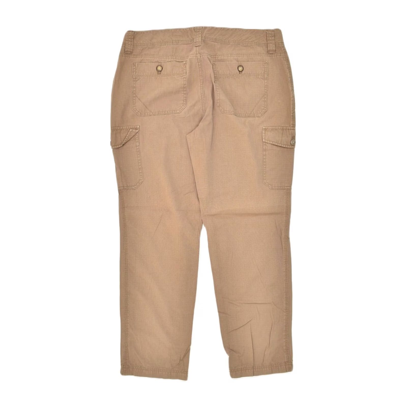 Eddie Bauer Eddie Bauer Womens Tapered Cargo Trousers Brown Cotton XL W36 L28 US 12 Size 40" / US 18 - 2 Thumbnail
