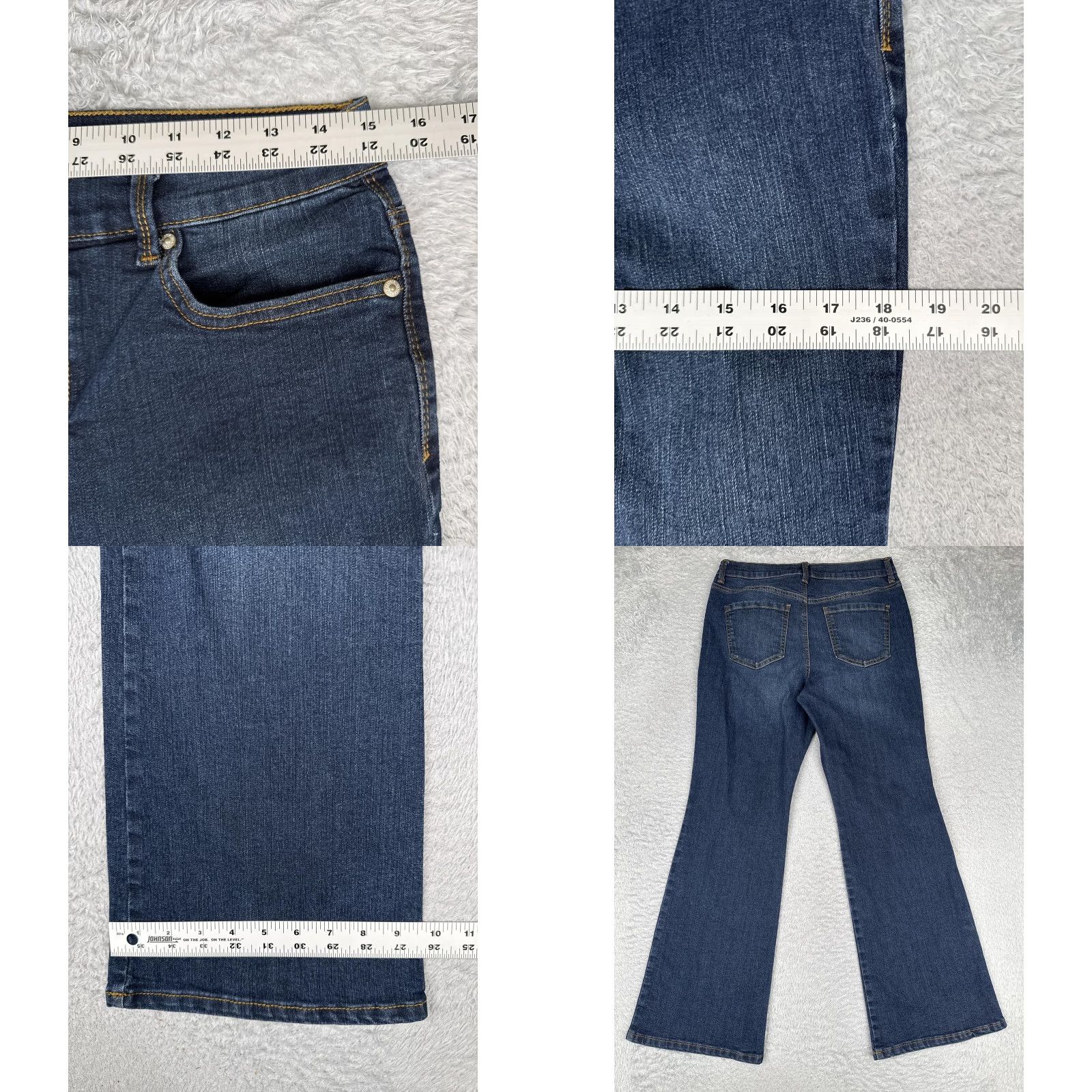 Gloria Vanderbilt Gloria Vanderbilt Amanda Bootcut Jeans Womens 8S Blue High Rise Stretch 29x30 Denim Jeans bootcut Womens 8S Blue Gloria Vanderbilt Amanda Size 30" / US 8 / IT 44 - 9 Thumbnail