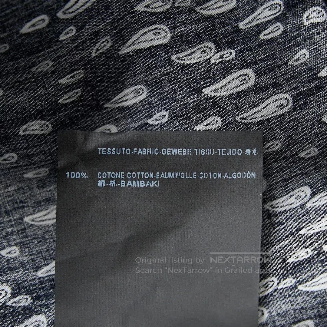 Saint Laurent Paris Saint Laurent Blue Teardrop Short-Sleeve Shirt. Size US XXS / EU 40 - 8 Thumbnail