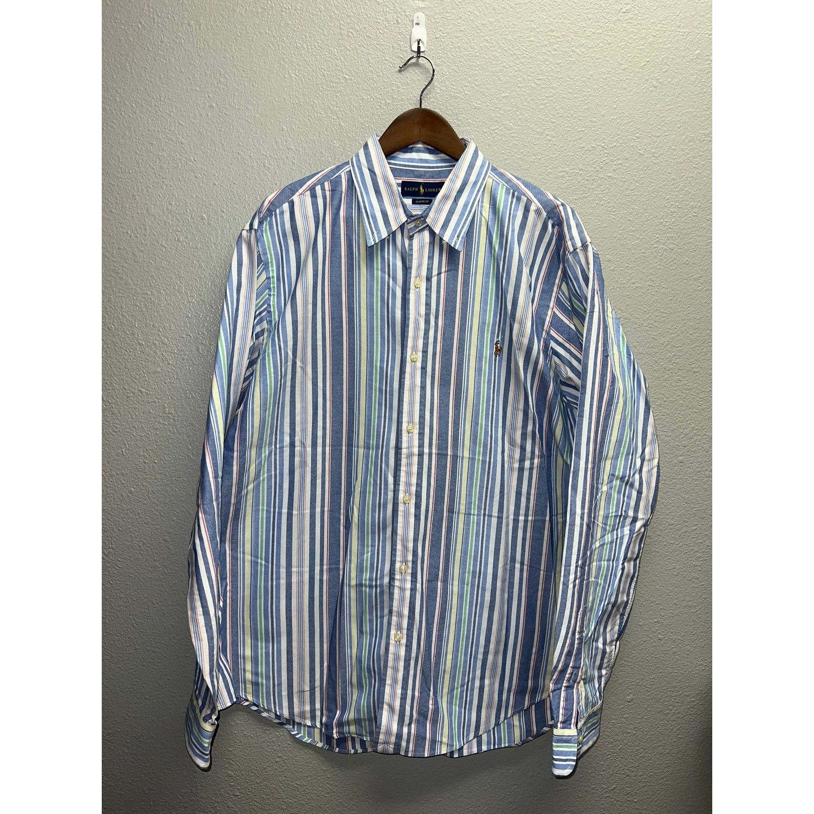 Polo Ralph Lauren Polo Ralph Lauren Button Up Shirt Pony Oxford Stripe PRL XL Size US XL / EU 56 / 4 - 1 Thumbnail