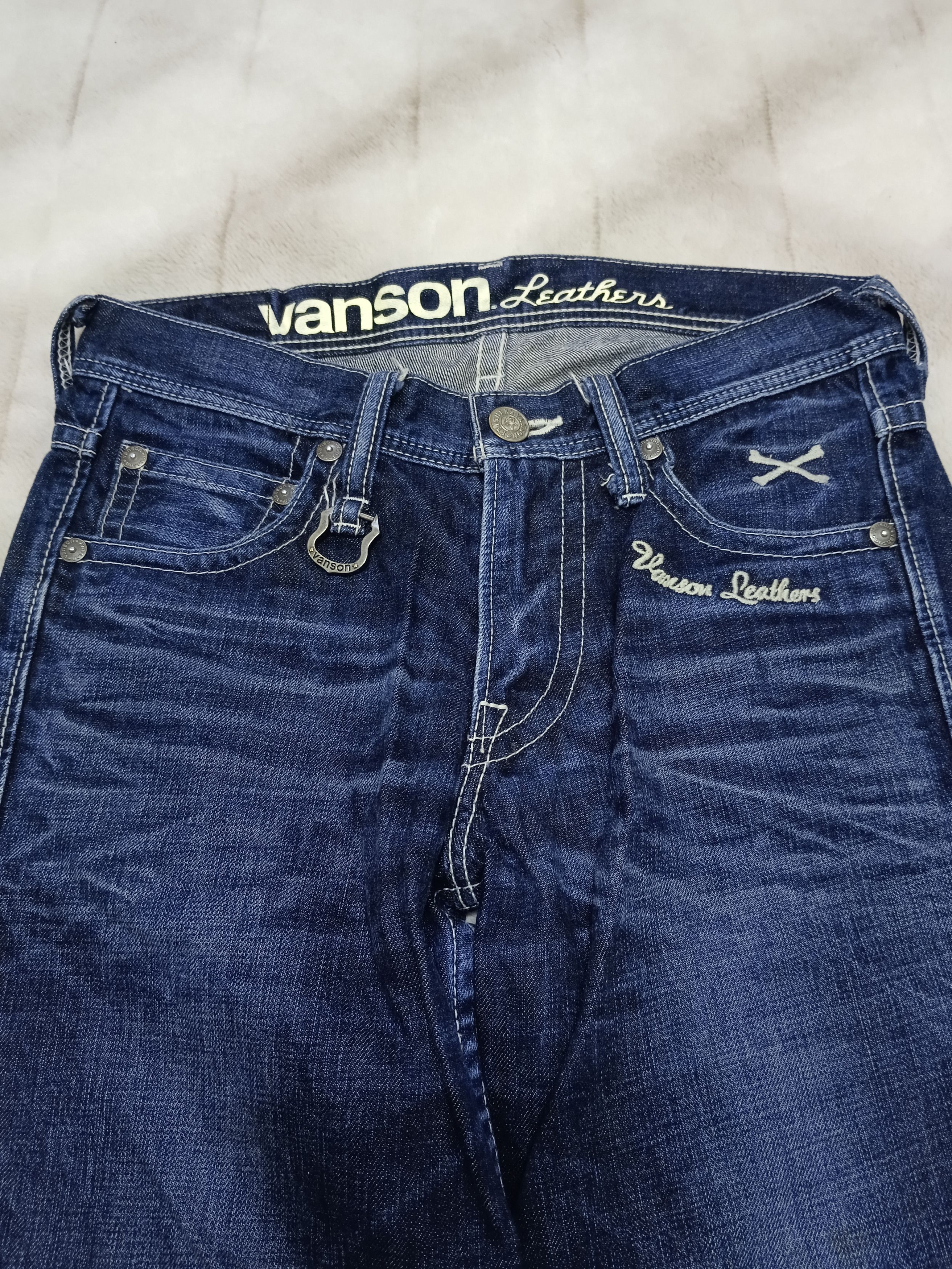 Vanson Leathers VANSON LEATHER DOUBLE KNEE DENIM PANTS Size US 31 - 3 Thumbnail