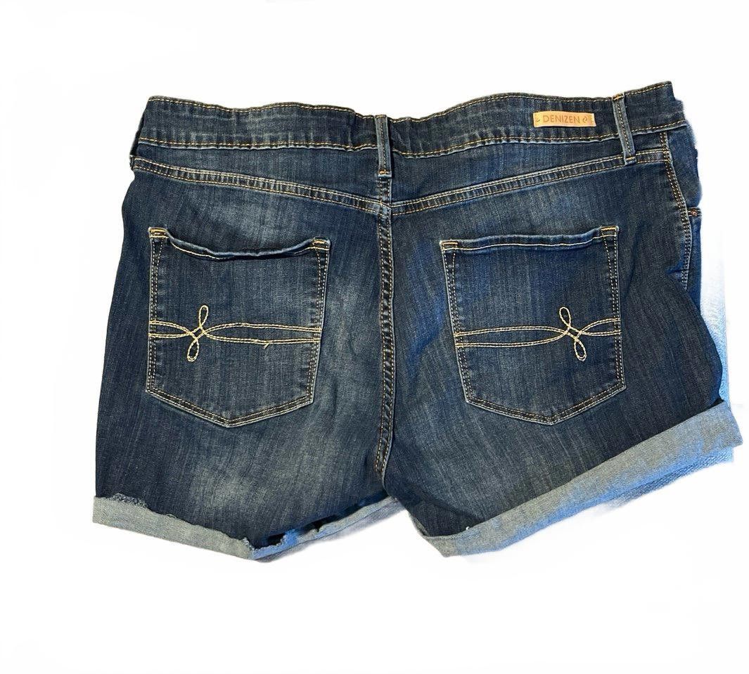 Levi's DENIZEN High-Rise Denim Shorts Sz 14 Size 36" / US 14 / IT 50 - 3 Thumbnail