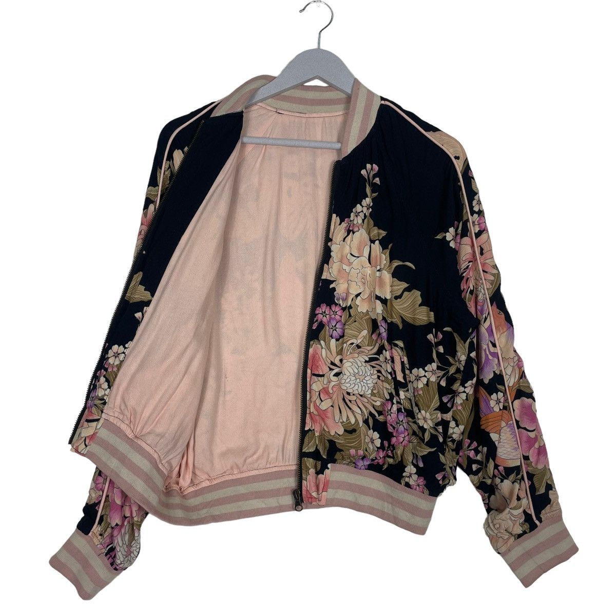 Japanese Brand 💥SUKAJAN SAKURA FLORAL REVERSIBLE ZIPPER JACKET Size M / US 6-8 / IT 42-44 - 9 Thumbnail
