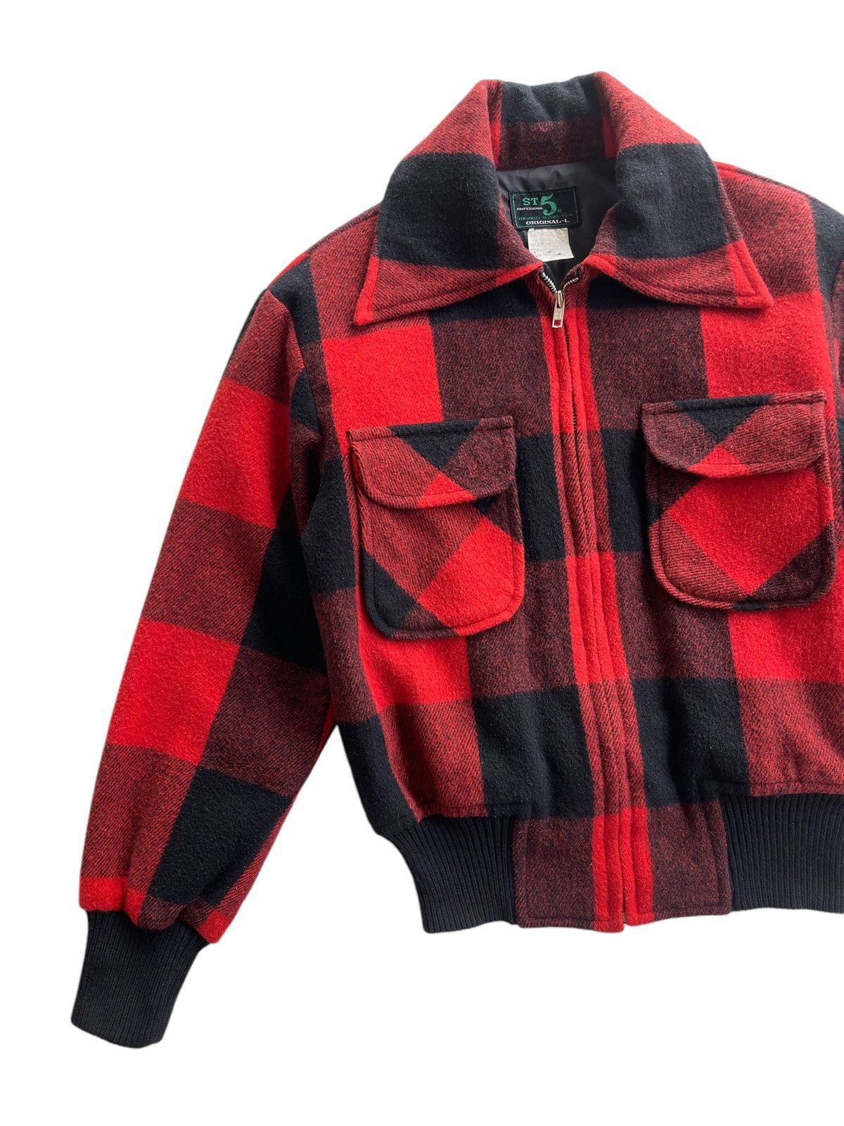 Japanese Brand Vintage ST5 Wool Blouson Jacket Size S / US 4 / IT 40 - 4 Thumbnail