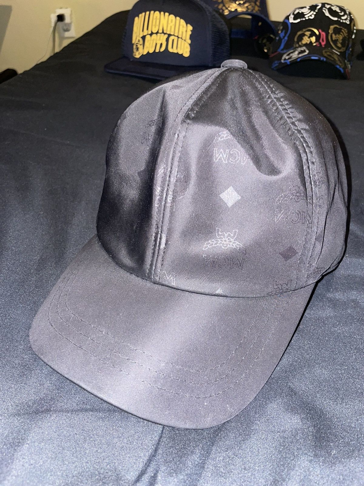 MCM MCM Black Monogram Logo print Hat Size ONE SIZE - 1 Thumbnail