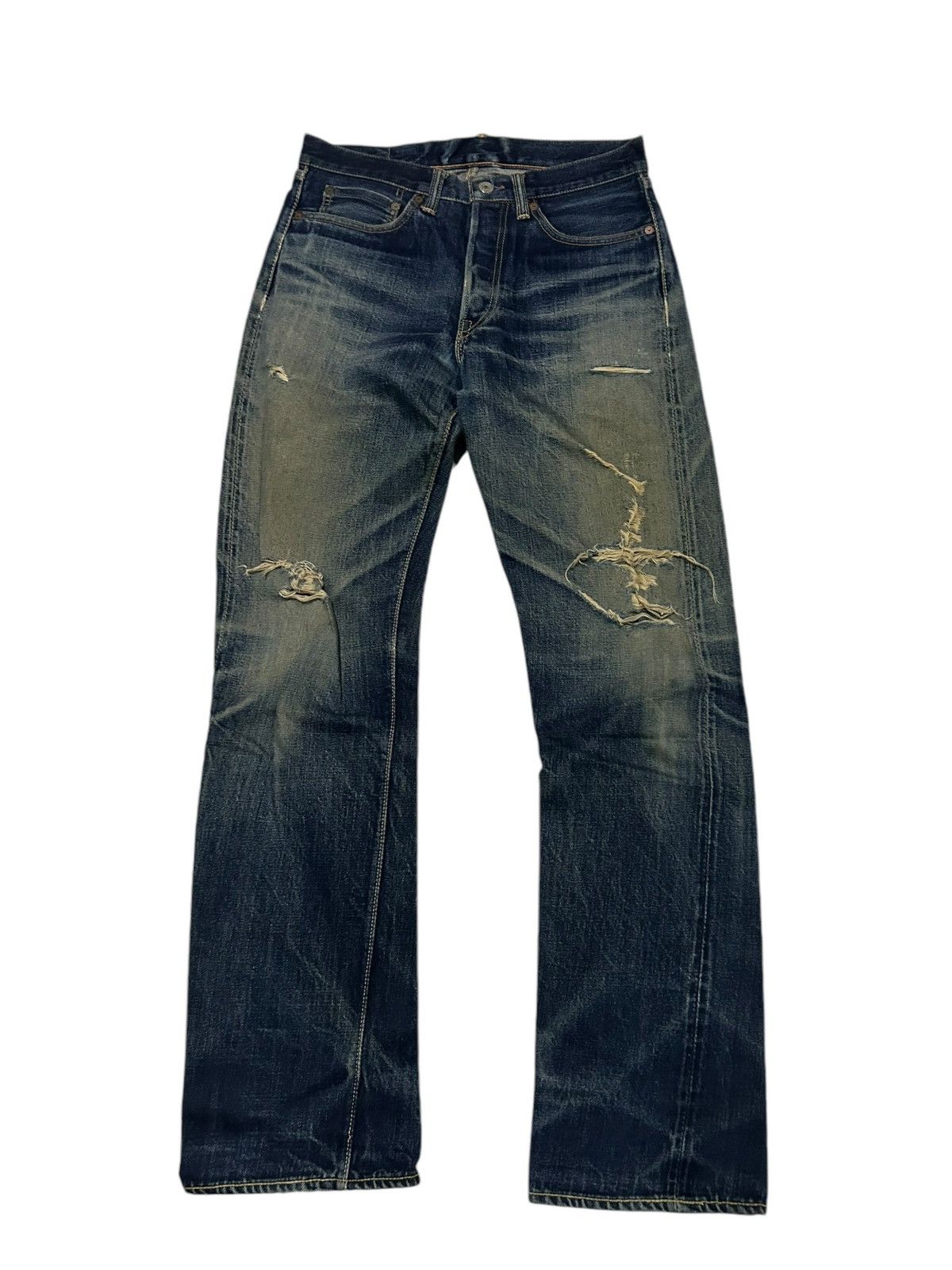 Japanese Brand × Kapital × Vintage Vtg JapaneseBrand Hooper jeans Distreessed Selvedge Denim 🎌☠️ Size US 30 / EU 46 - 3 Thumbnail