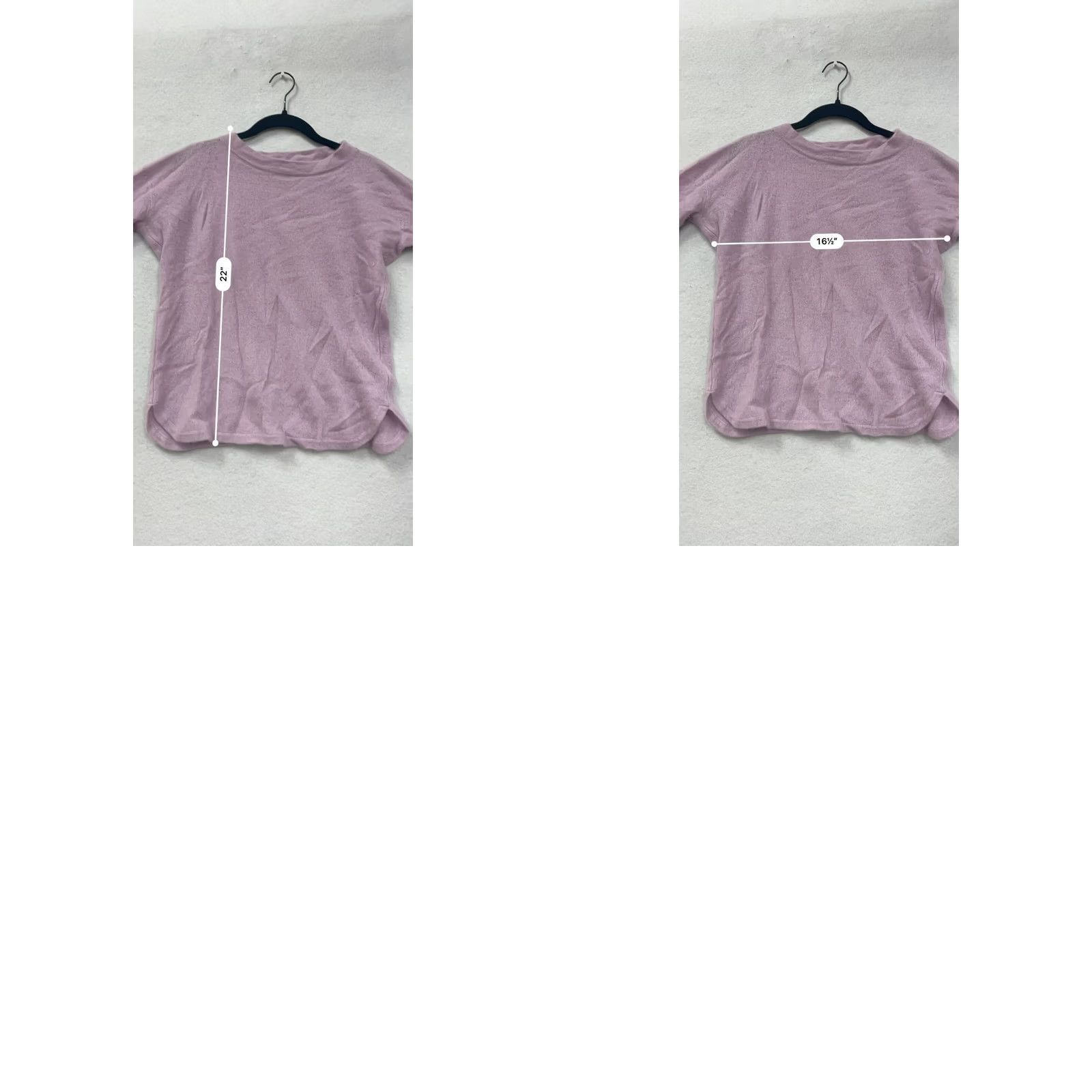 Saks Fifth Avenue VINTAGE Saks Fifth Avenue Womens Sweater Lavender 100% Cashmere Long Sleeve M Womens Size M / US 6-8 / IT 42-44 - 8 Thumbnail