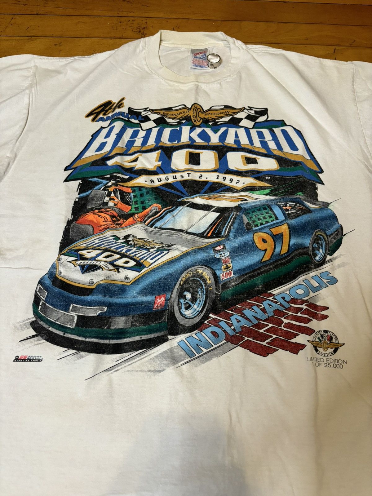 NASCAR × Vintage NASCAR 1997 brickyard 400 speedway vintage shirt Size US XL / EU 56 / 4 - 2 Thumbnail