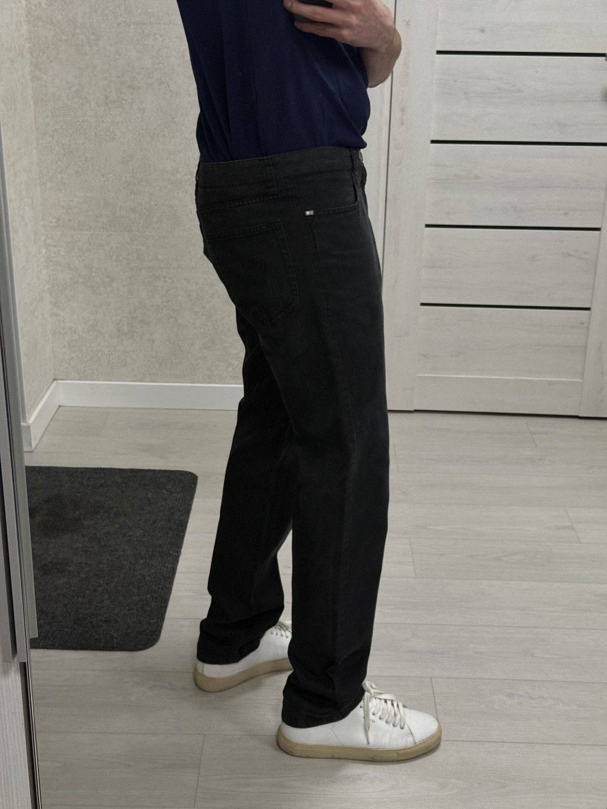 Corneliani Corneliani ID Luxury Black Denim Trousers Cotton/Abaca Italy Size US 32 / EU 48 - 20 Thumbnail