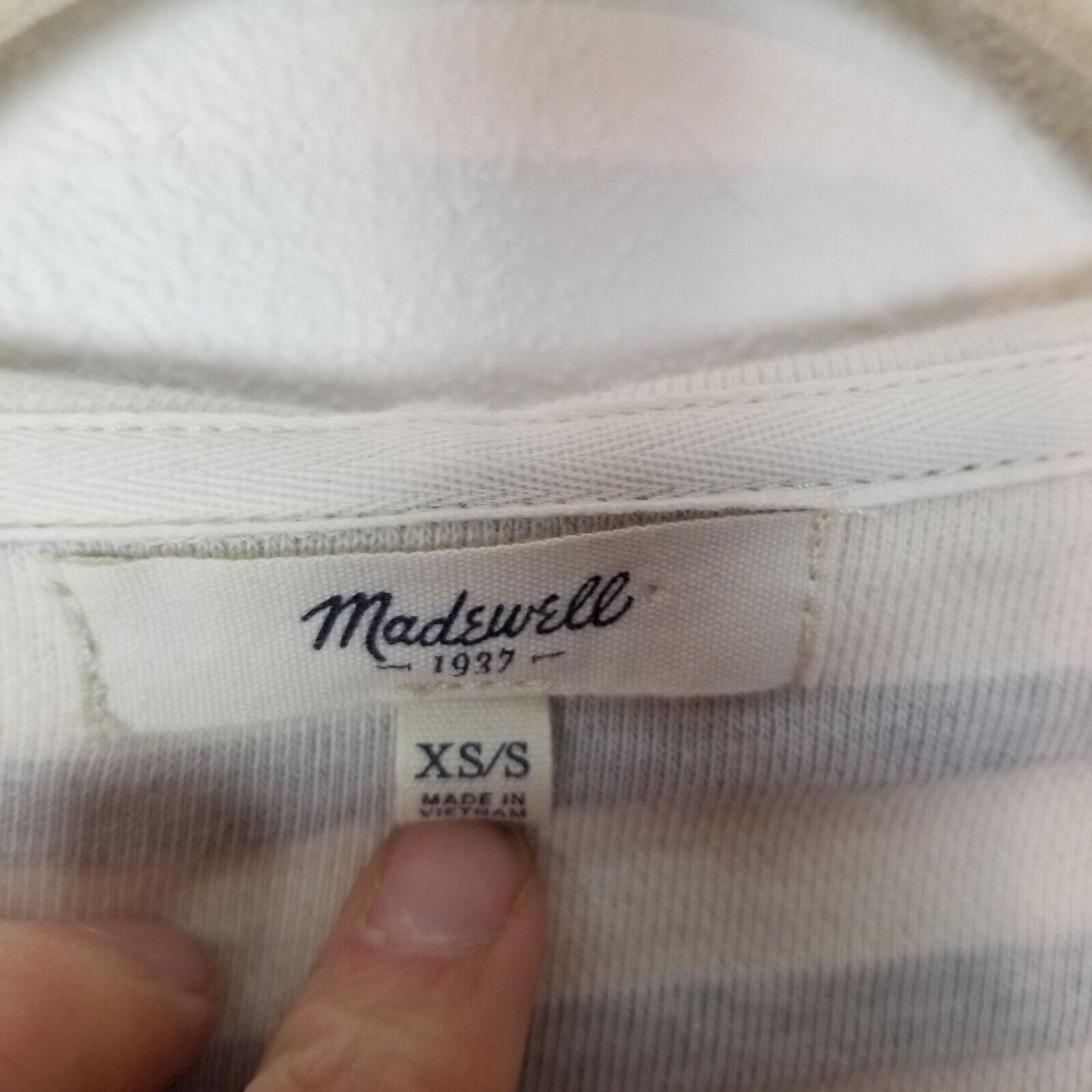 Madewell Madewell Womens Elise Embroidered Sailor Hoodie XS/S Coastal Size S / US 4 / IT 40 - 7 Thumbnail
