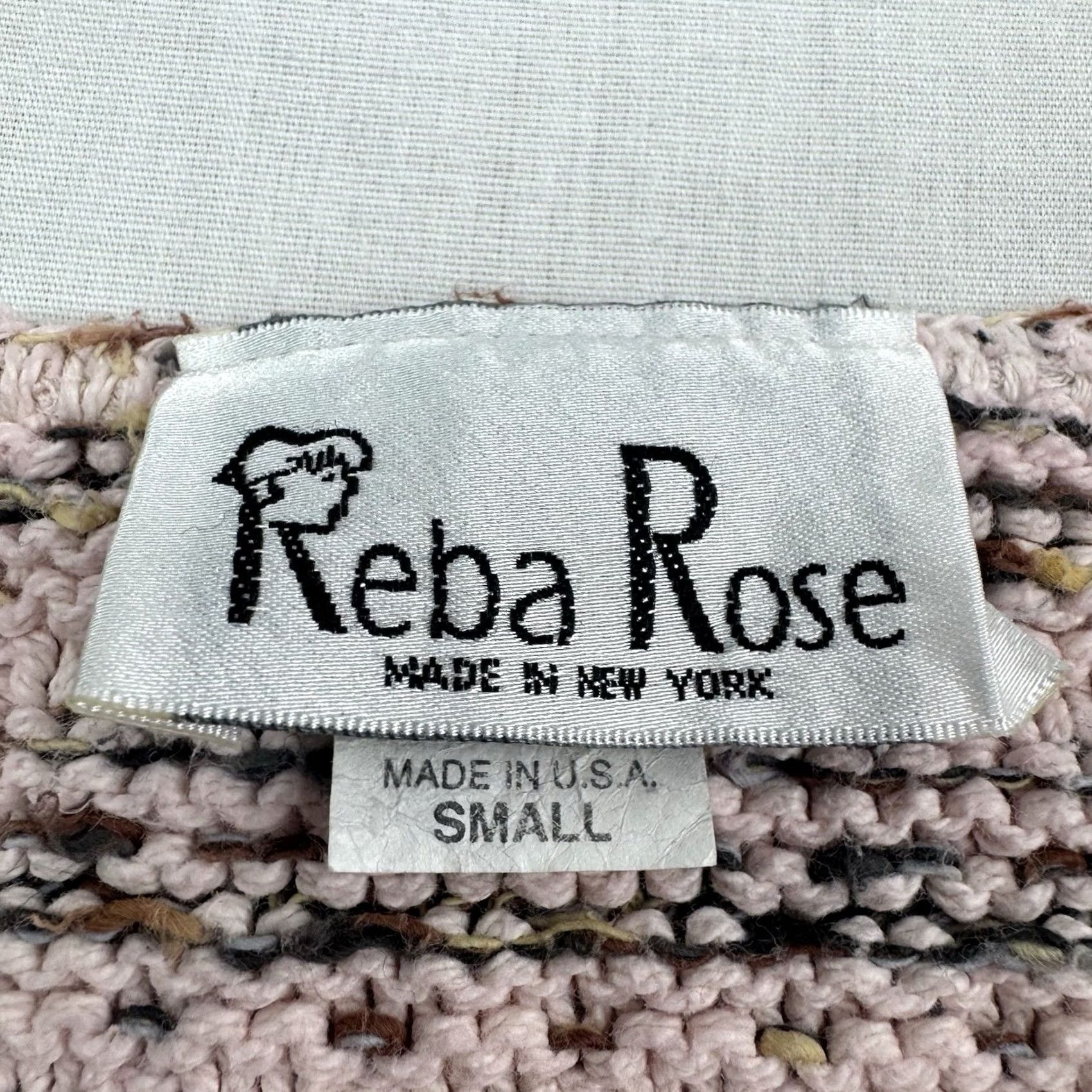 Vintage VINTAGE Reba Rose Sweater Womens Small Pink 80s USA Pullover Knits Cotton Long Sleeve Round Neck Womens Size S / US 4 / IT 40 - 4 Thumbnail